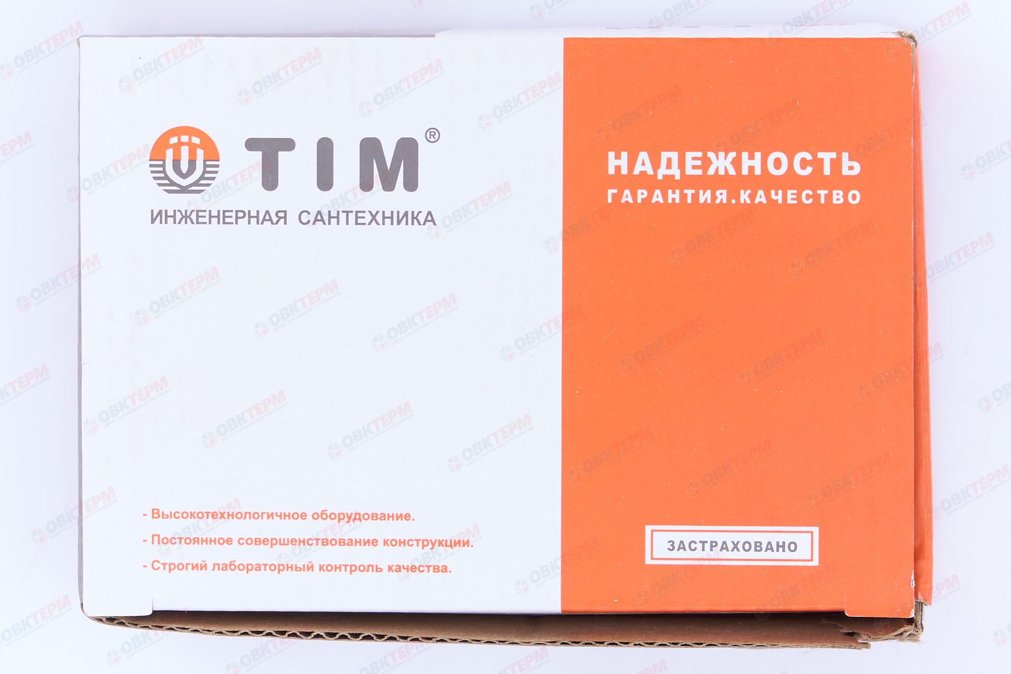 Кран  вентильный  с американкой   TIM  1/2"Н - 3/4"В  хром, угловой, круглый   (1шт/20ящ) - миниатюра №6