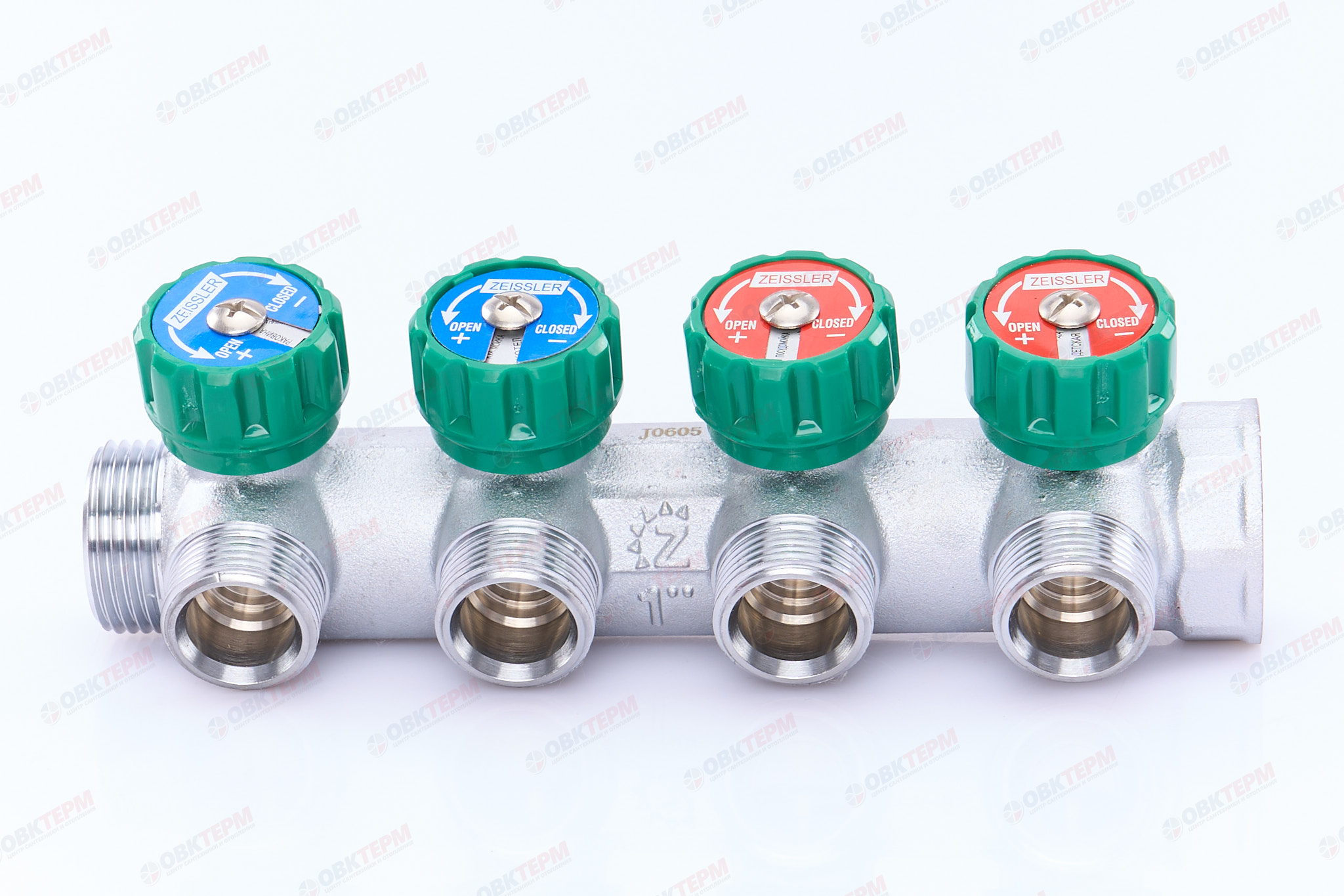 Коллектор регулирующий TIM 1-3/4 (евроконус) 4 выхода (1шт/16ящ) под клиента - Изображение №4