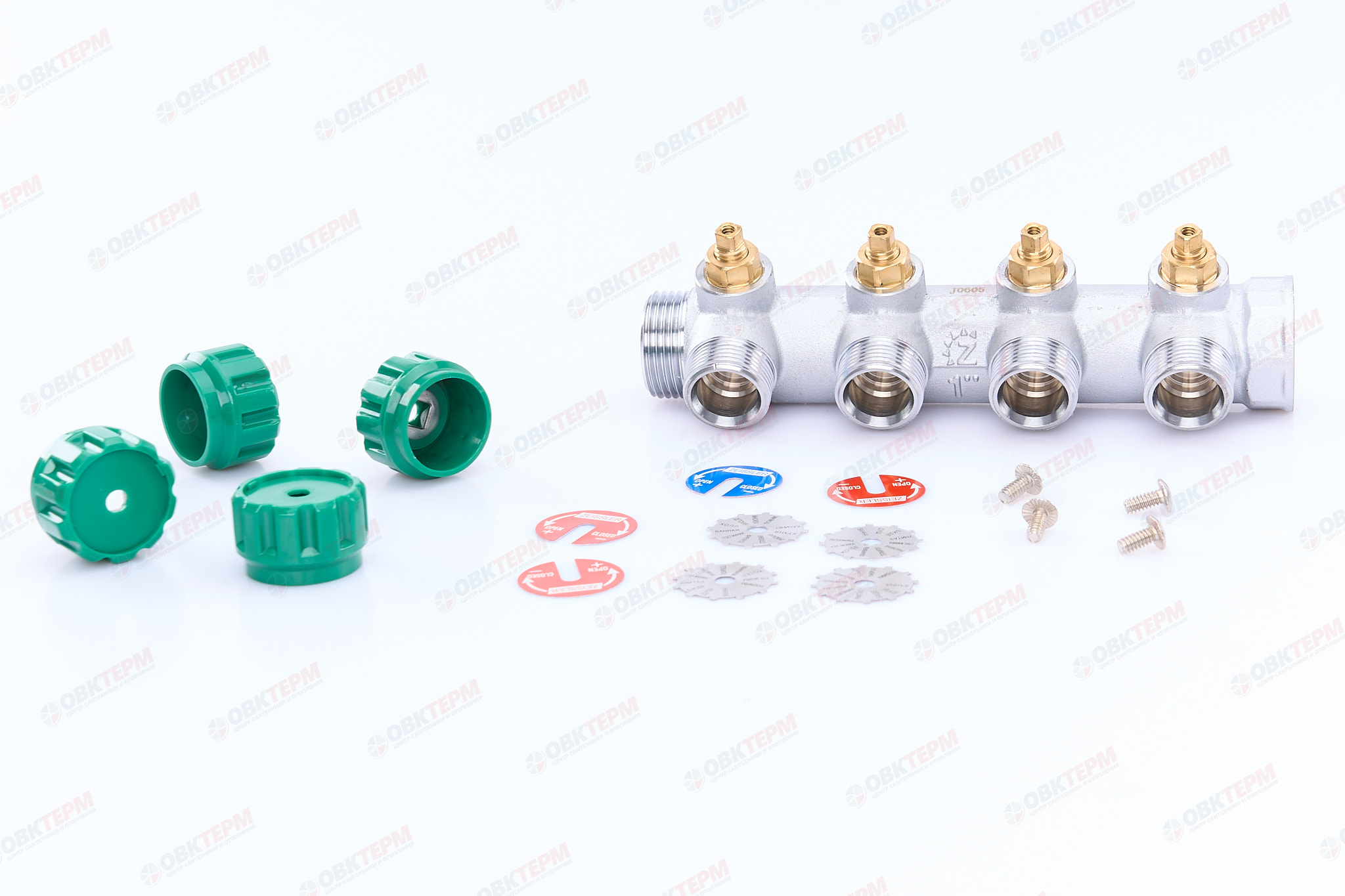 Коллектор регулирующий TIM 1-3/4 (евроконус) 4 выхода (1шт/16ящ) под клиента - миниатюра №6