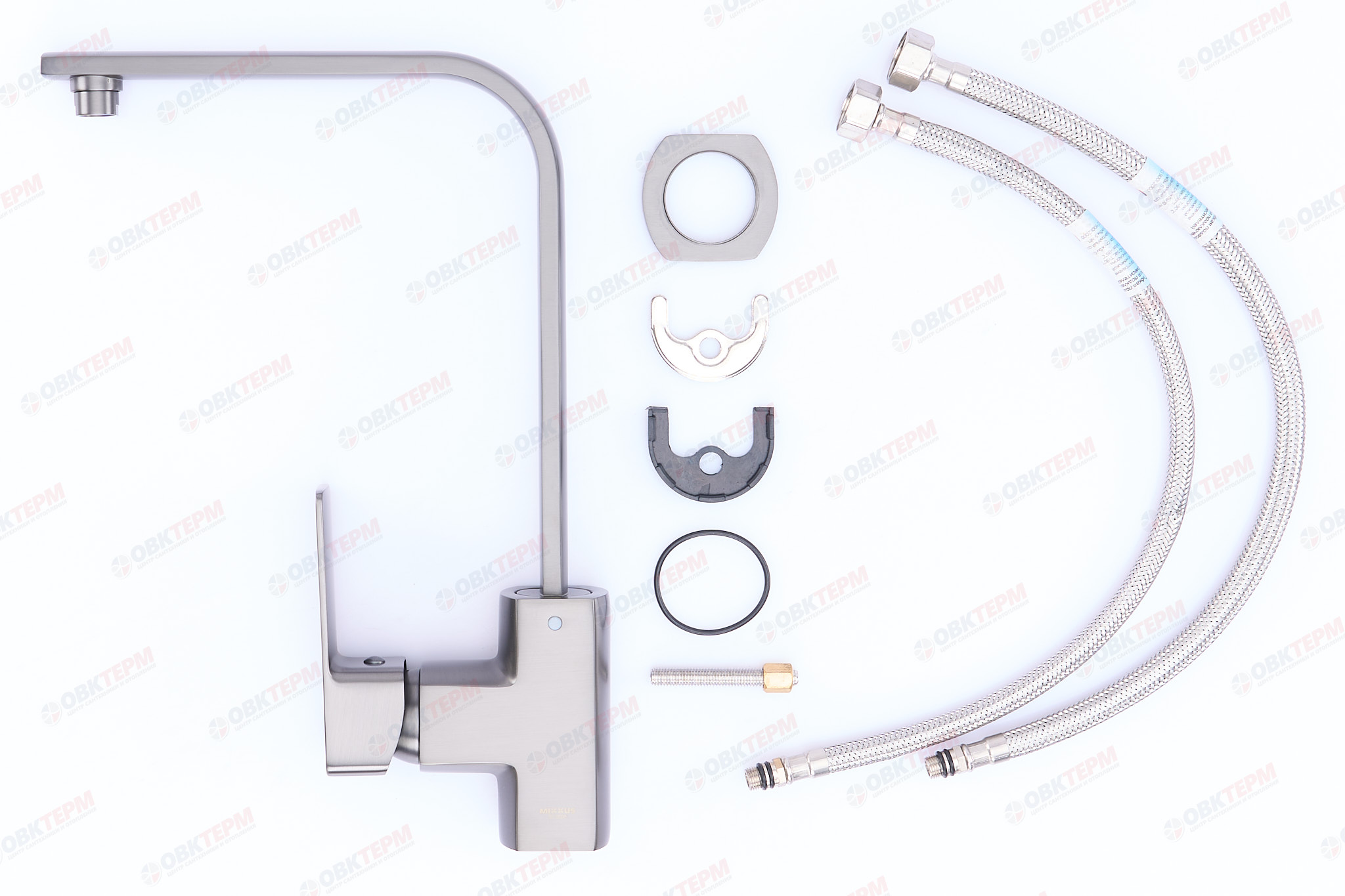 Смеситель д/кухни MIXXUS PREMIUM KUBUS 017 GRAPHITE шпилька Ø35 (10 шт/ящ) - миниатюра №3