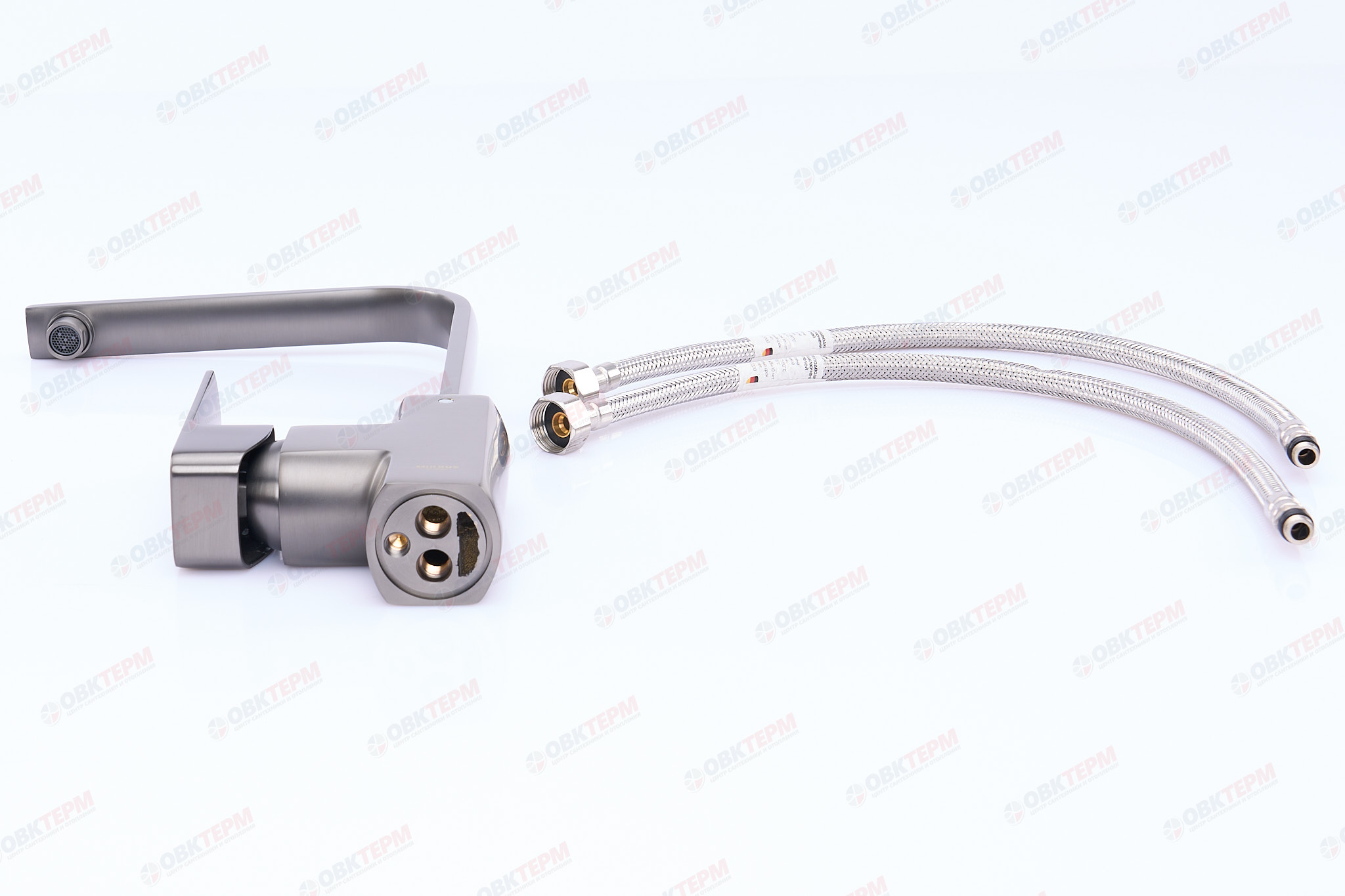 Смеситель д/кухни MIXXUS PREMIUM KUBUS 017 GRAPHITE шпилька Ø35 (10 шт/ящ) - миниатюра №4