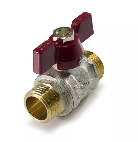 Кран шаровый     TIM      1/2" НН   бабочка    "STANDARD"          (75/25 шт) - Изображение №1