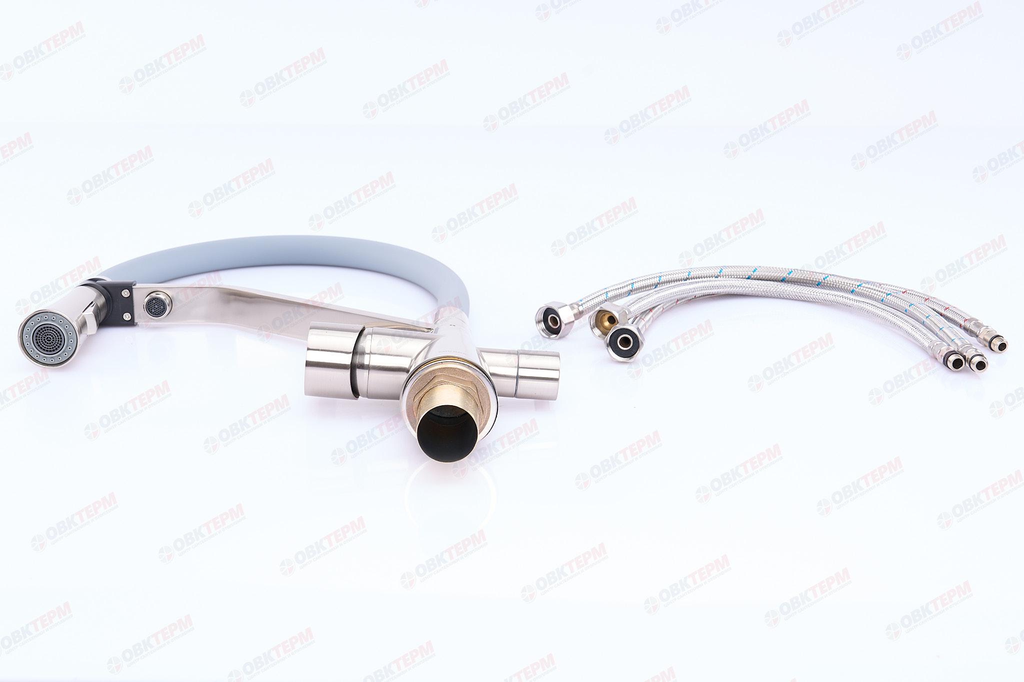 Смеситель д/кухни под ФИЛЬТР MIXXUS PREMIUM MAGNET 021 SS COLOR REFL.GREY Ø35 (8 шт/ящ) - Изображение №4