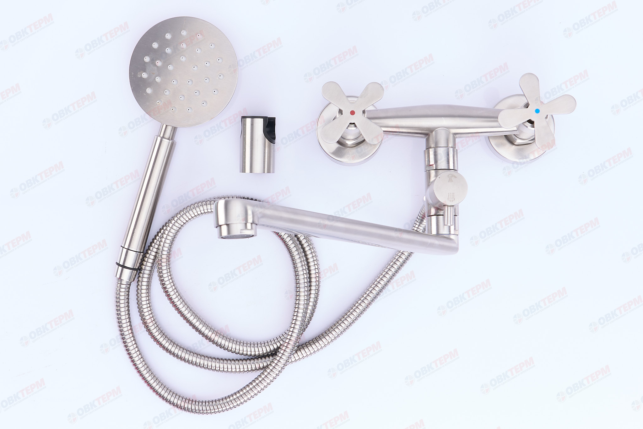 Смеситель д/ванны нерж/сталь ZERIX GTA-006  10 шт/ящ - изображение №1