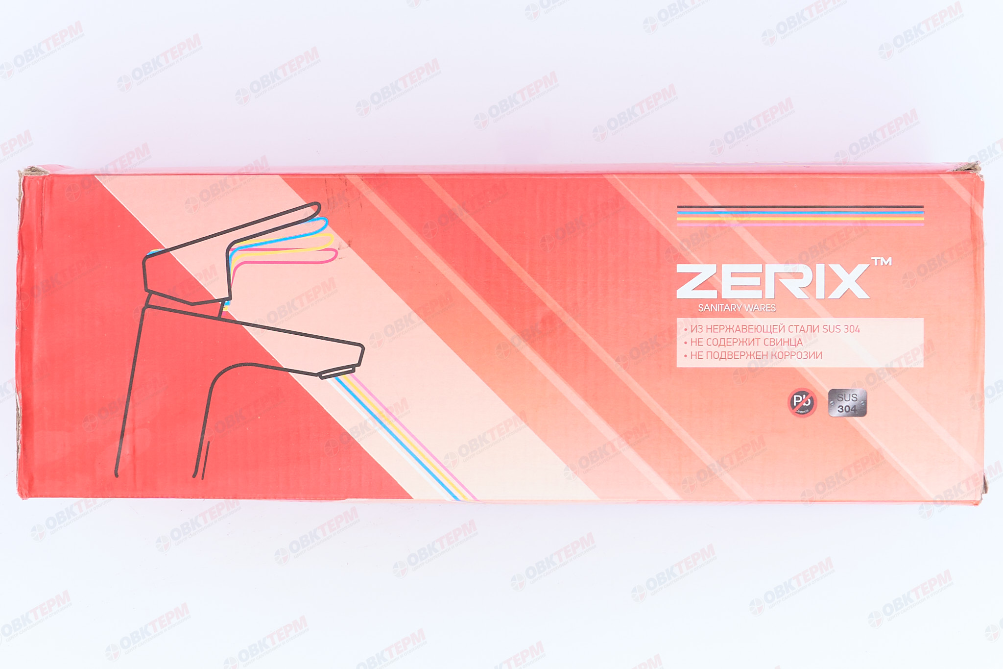 Смеситель д/ванны нерж/сталь ZERIX GTA-006  10 шт/ящ - миниатюра №5