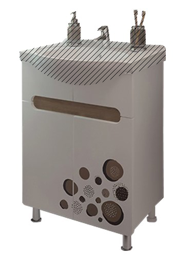 Тумба EvaGold 60 "Bamby" (ум Селигер 60) дуб тортуга - изображение №1