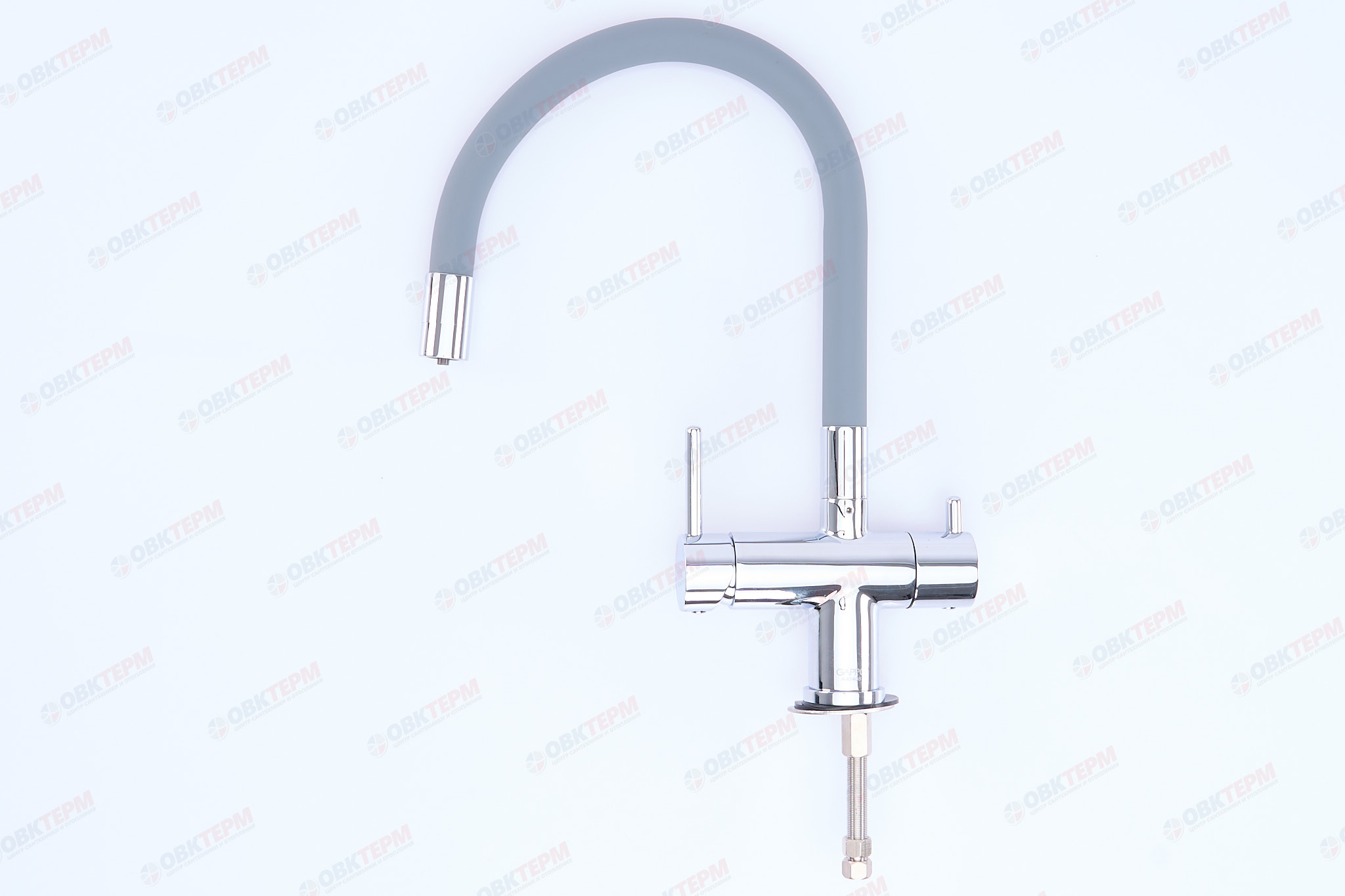 Смеситель д/кухни под ФИЛЬТР GAPPO G4398-30 латунь /хром /гибкий излив /Ø35 /шпилька - Изображение №4