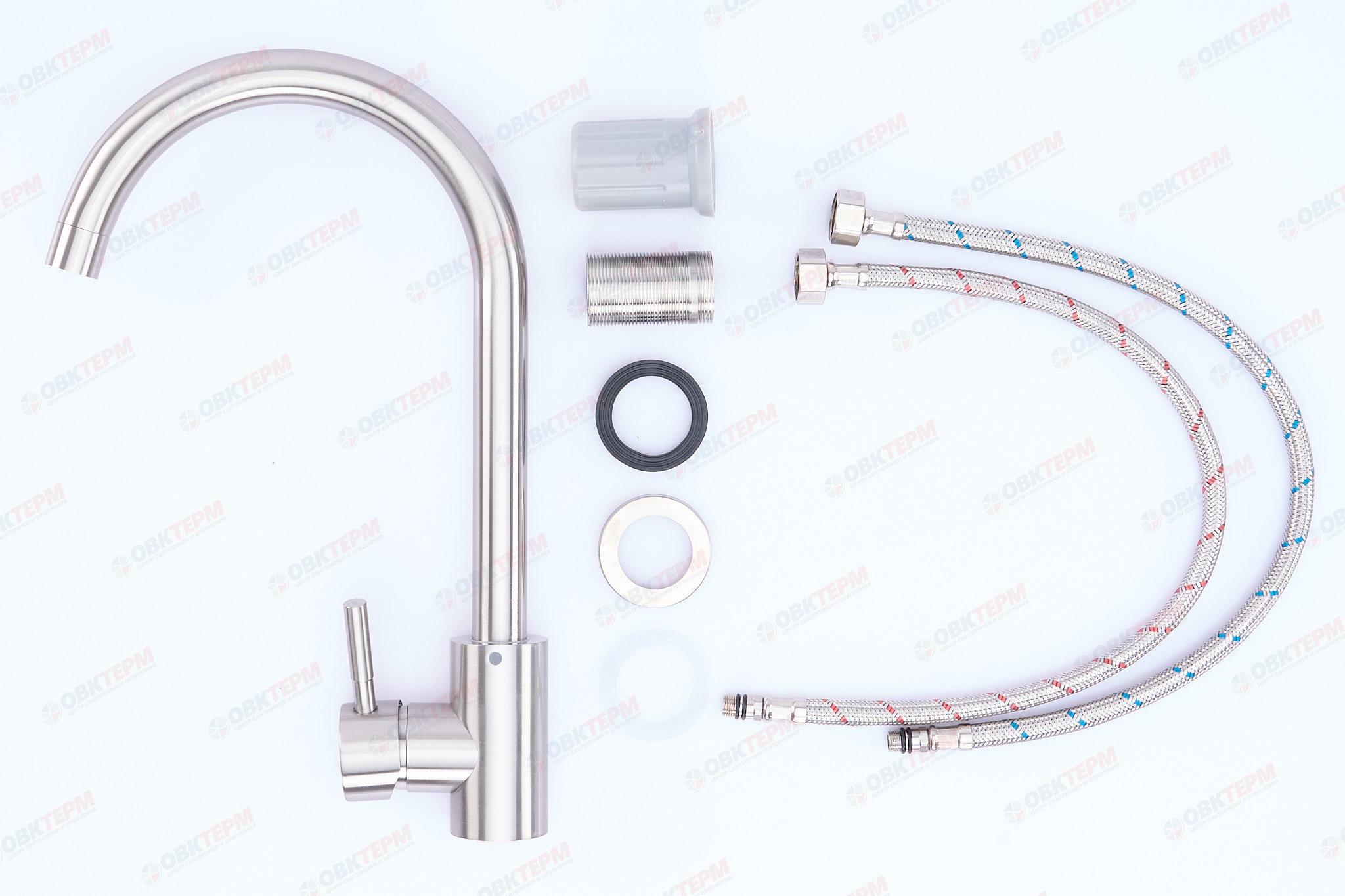 Смеситель д/кухни нерж/сталь ARMATA SUS-011 (16 шт/ящ) - Изображение №3