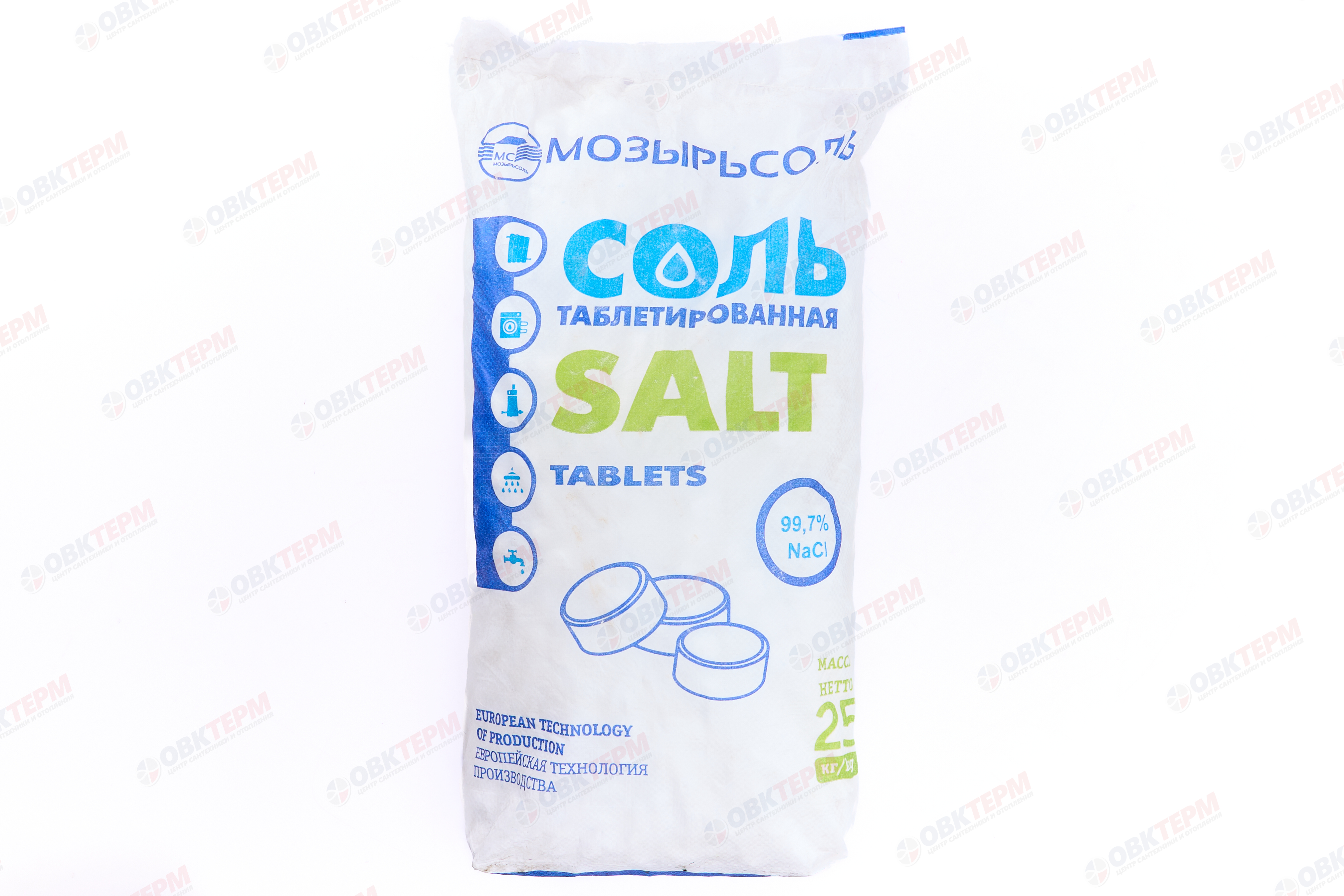 Соль таблетированная 25кг (МОЗЫРЬСОЛЬ) - Изображение №2