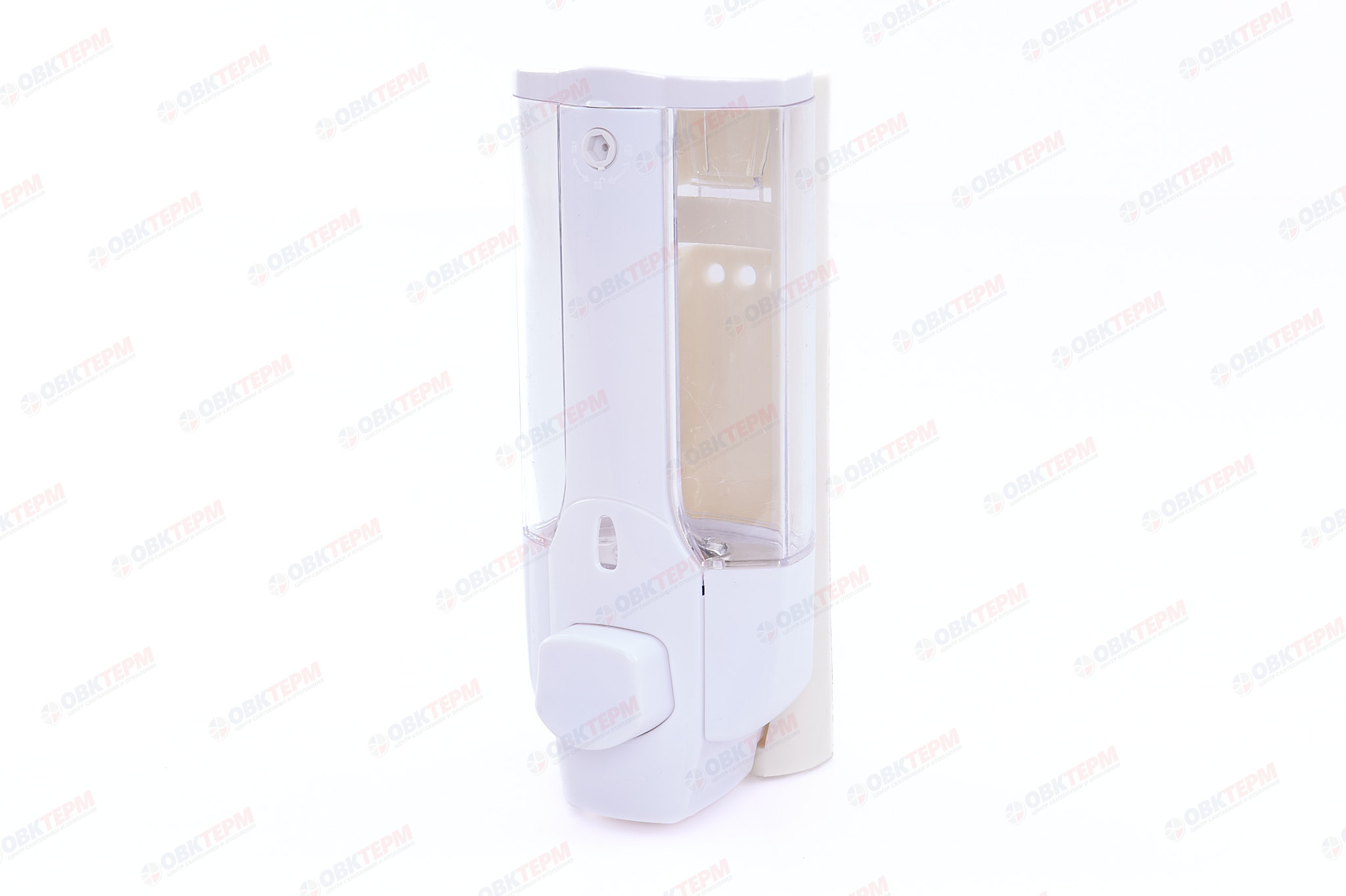 Дозатор жидкого мыла настенный (пластик, ,белый) 350 мл  ZERIX LR406 (Z-46)  (40 шт/ящ) - Изображение №2