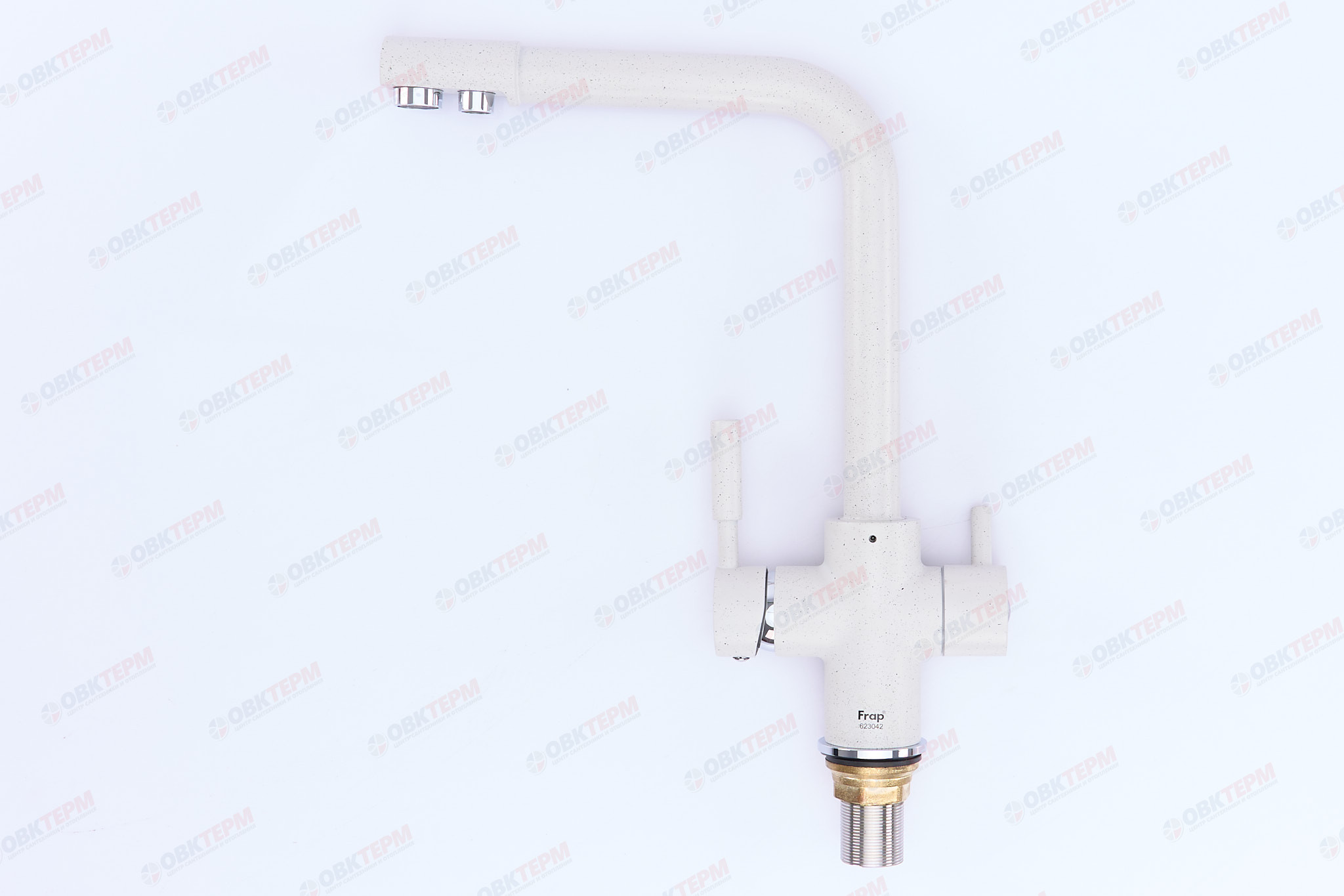 Смеситель д/кухни под ФИЛЬТР FRAP F4352-8 белый  (Ø35, на гайке) - миниатюра №9