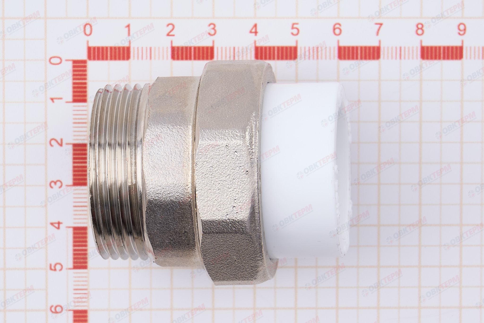 Разборное соединение   32 *1 1/4"  Н    БЕЛОЕ PP-R    (RTP)    (70/10) - миниатюра №6