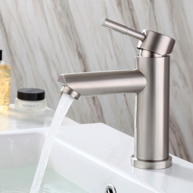 Смеситель д/умывальника нерж/сталь ZERIX - AXX-001  10 шт/ящ - миниатюра №3