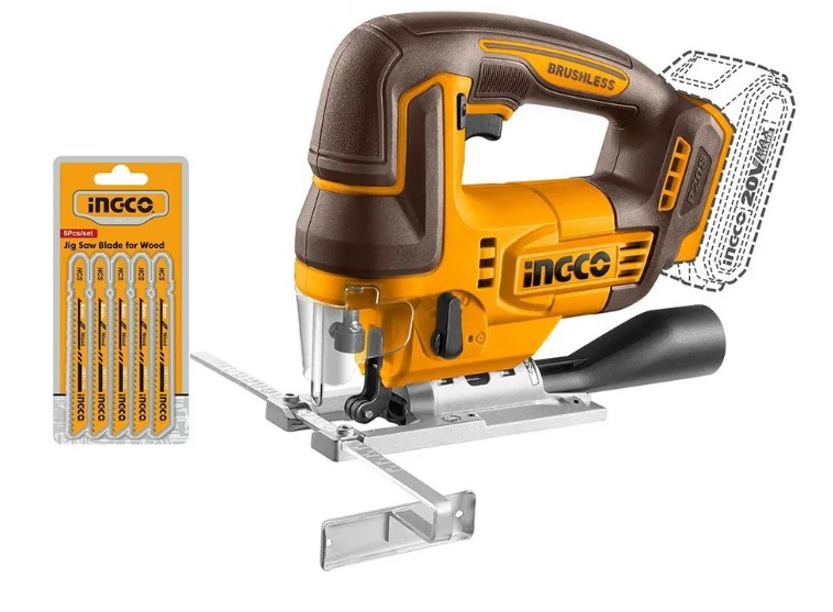 Лобзик аккумуляторный Li-One INGCO 20В, BL (без АКБ и ЗУ) - Изображение №1