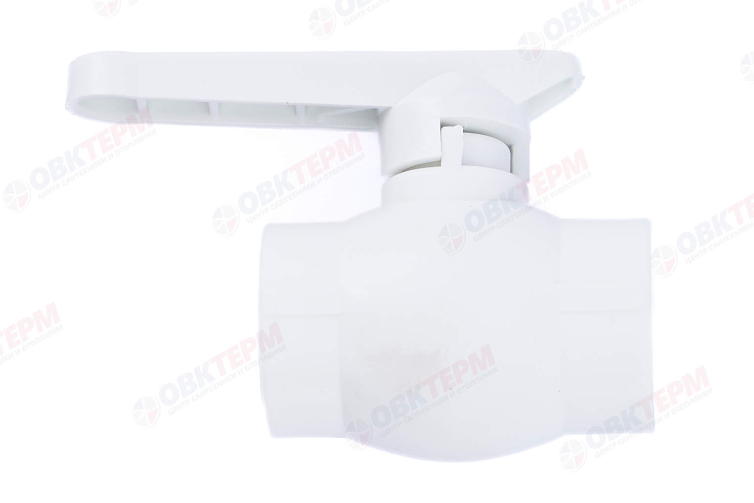 Кран шаровый пластиковый  32  (латунный  шар)   (белый)   (25)  (KALDE) - Изображение №3