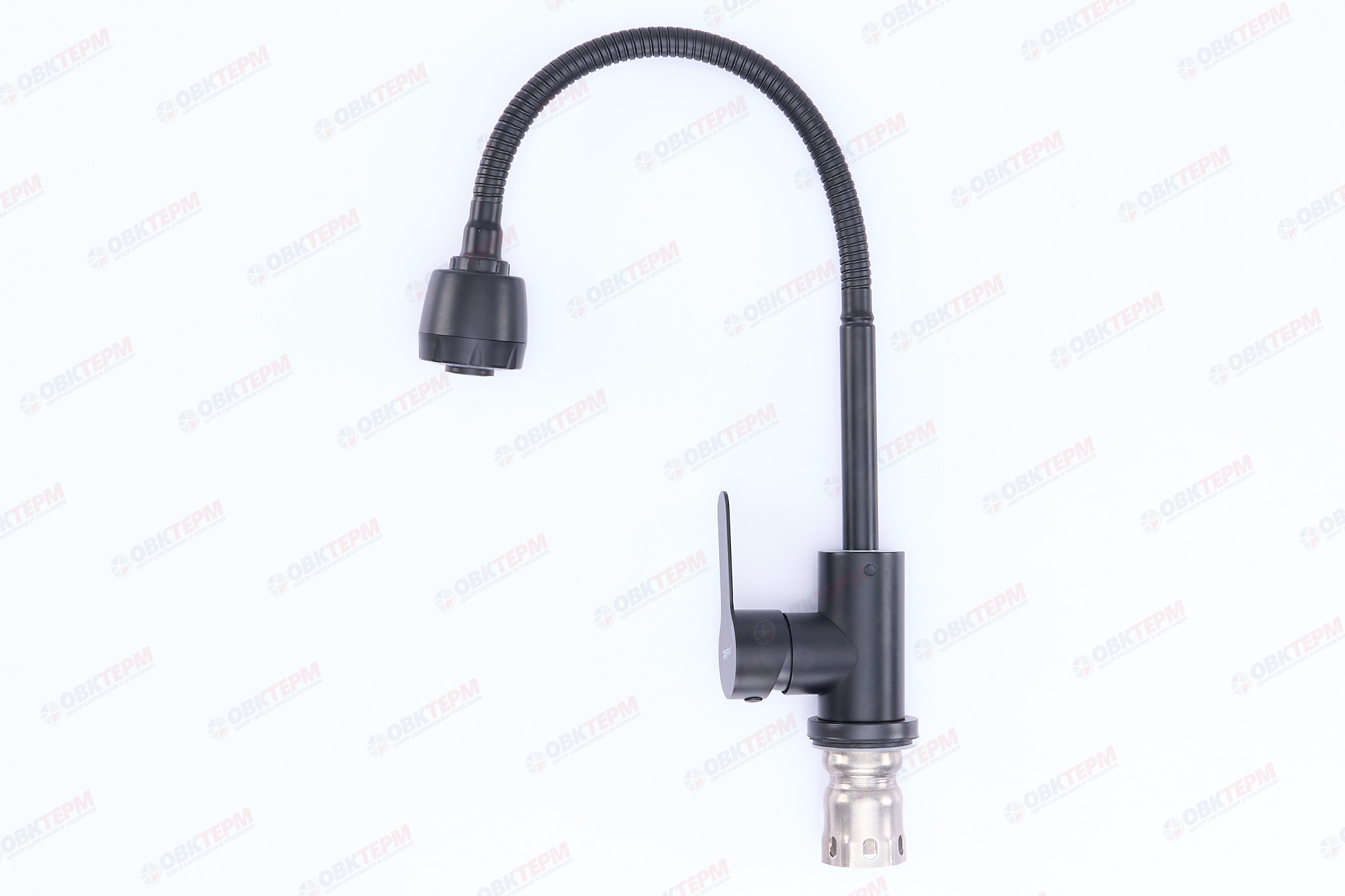 Смеситель д/кухни нерж/сталь ZERIX DAX-011 BLACK REFLECTOR  (10 шт/ящ) - миниатюра №2