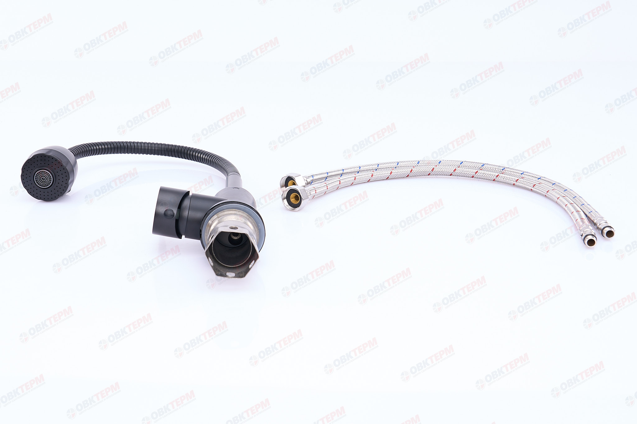 Смеситель д/кухни нерж/сталь ZERIX DAX-011 BLACK REFLECTOR  (10 шт/ящ) - миниатюра №4