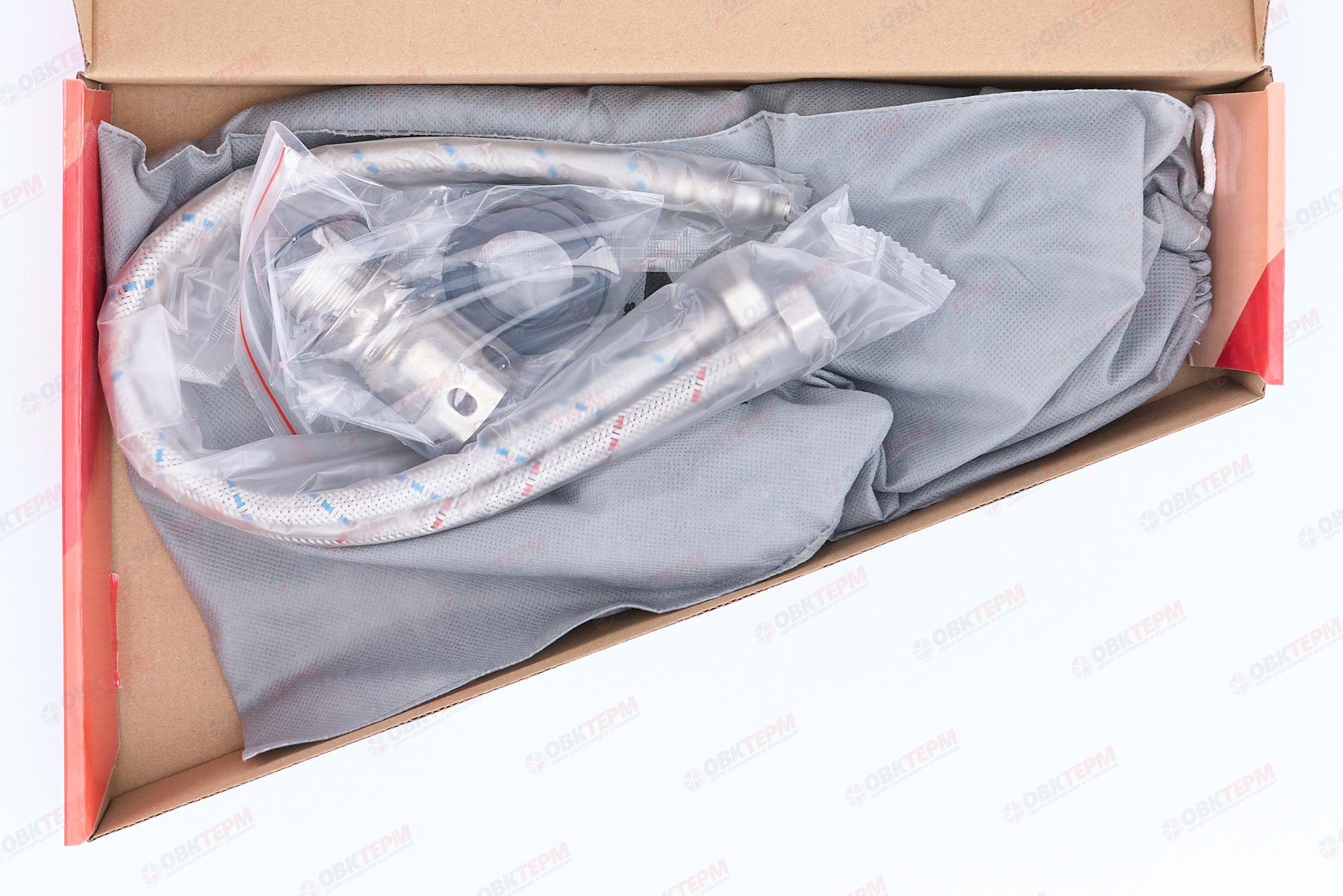 Смеситель д/кухни нерж/сталь ZERIX DAX-011 BLACK REFLECTOR  (10 шт/ящ) - миниатюра №5