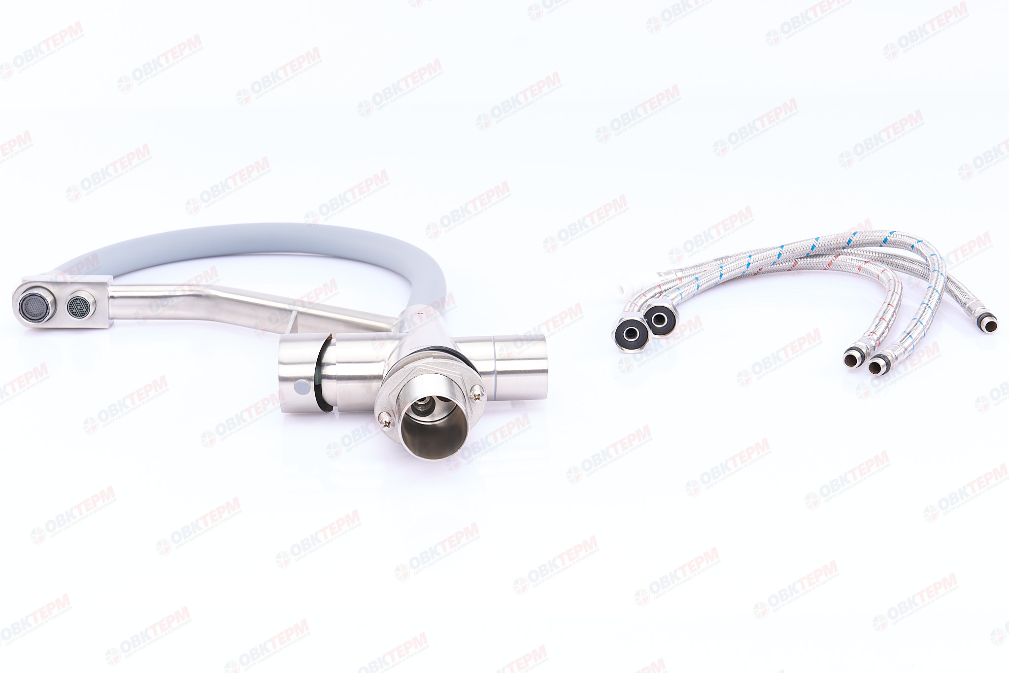 Смеситель д/кухни под ФИЛЬТР MIXXUS FUL-021 REFL.GREY нерж/сталь(10 шт/ящ) - Изображение №4