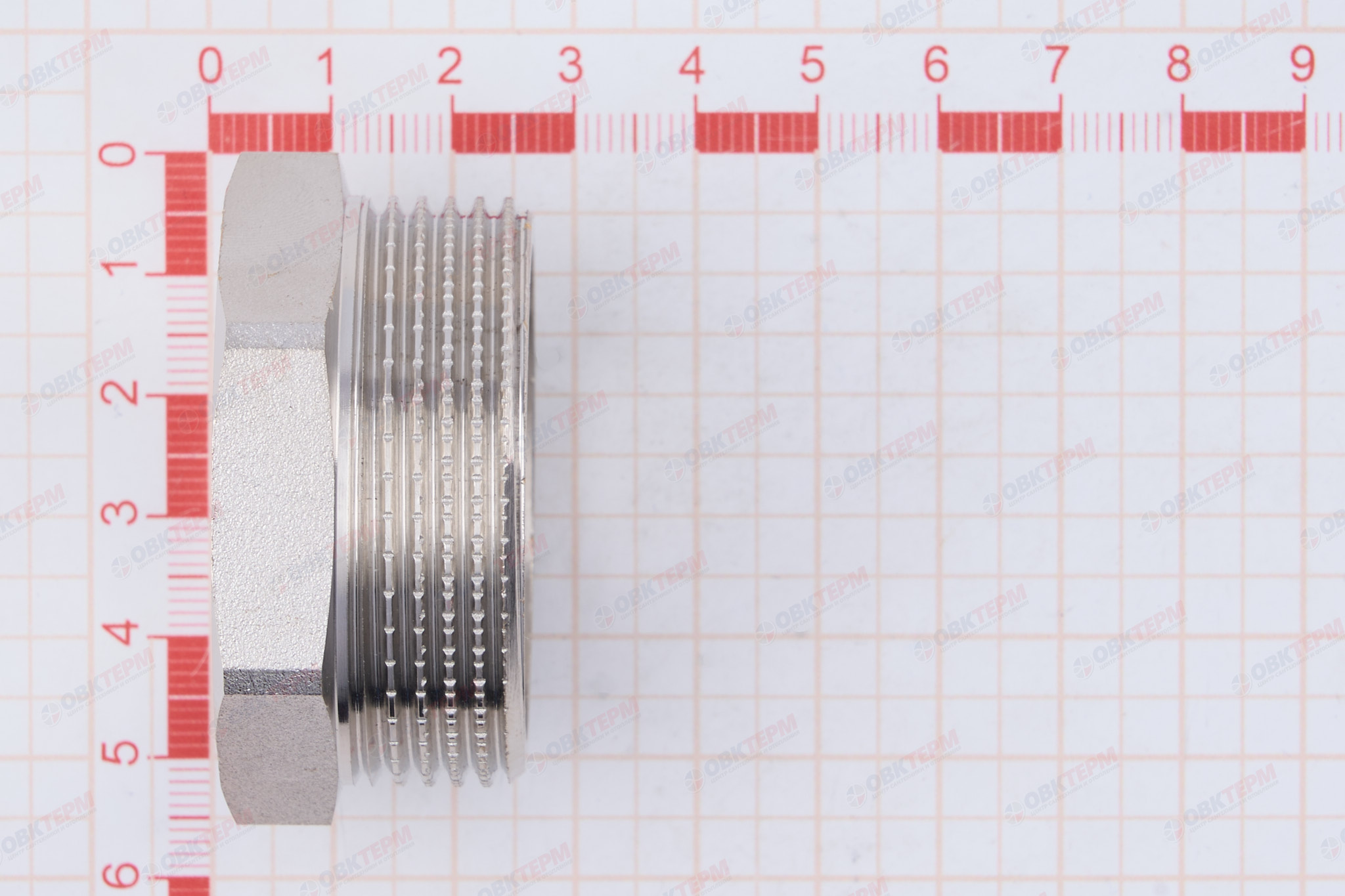 Футорка 1 1/2" -  1"   Никель ZEISSLER                   (65/5) - миниатюра №6