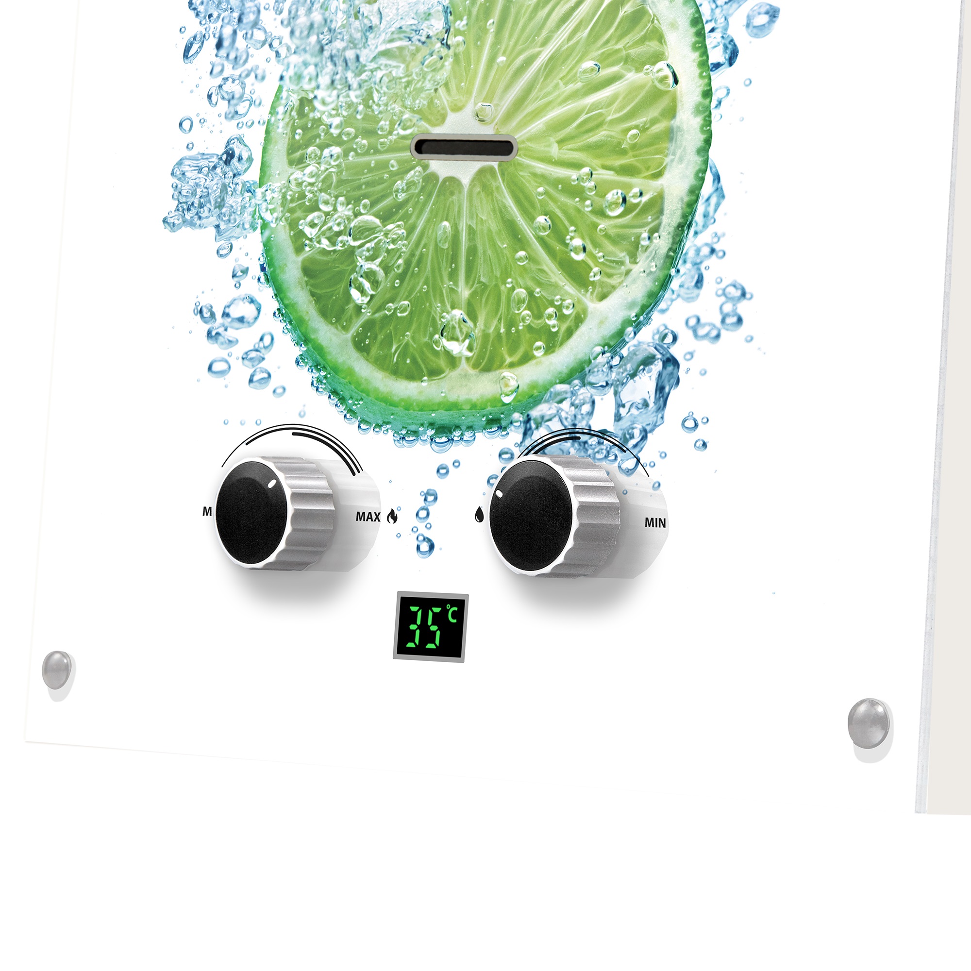 Колонка газовая Ballu GWH   10 Fiery Glass Lime (белая)  (10л/20кВт) - миниатюра №10