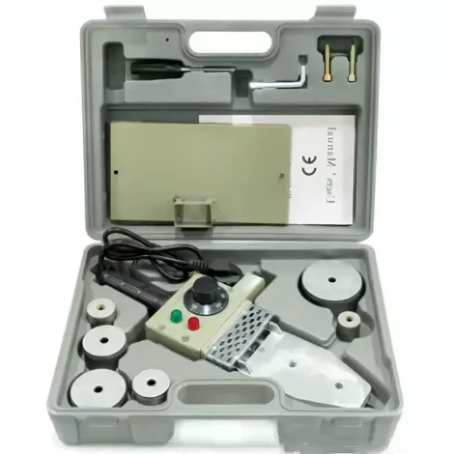 Паяльник FRAP   800W   насадки 20-63  F821  (10 шт)   серый кейс - Изображение №1