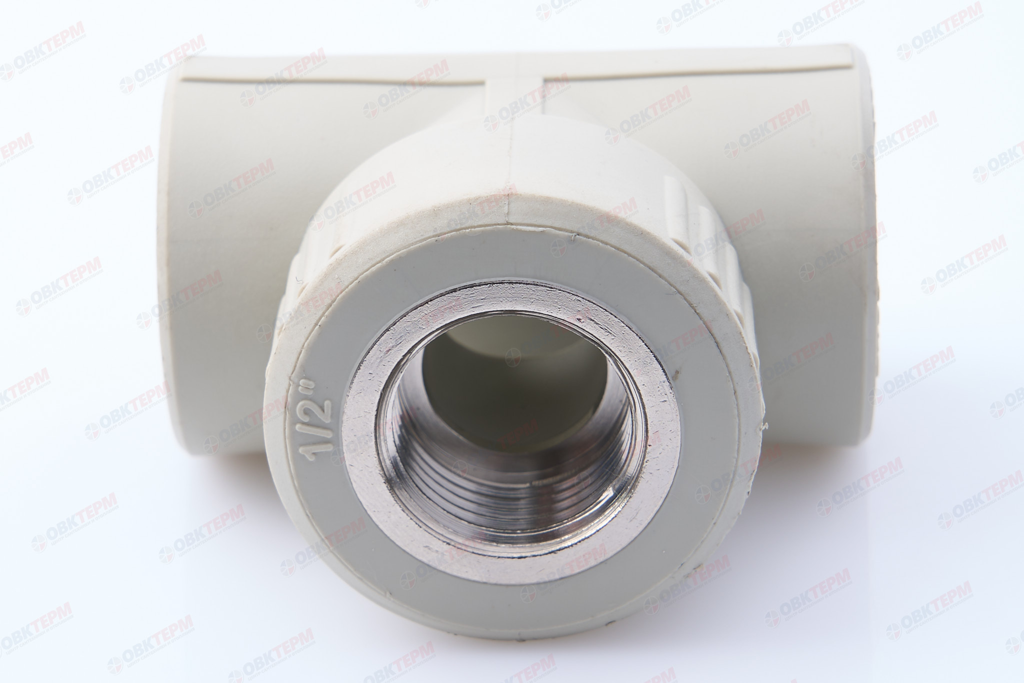 Тройник с МРВ 25 * 1/2" * 25     (PP-R СЕРЫЙ  РОССИЯ)   (160/20) - Изображение №4