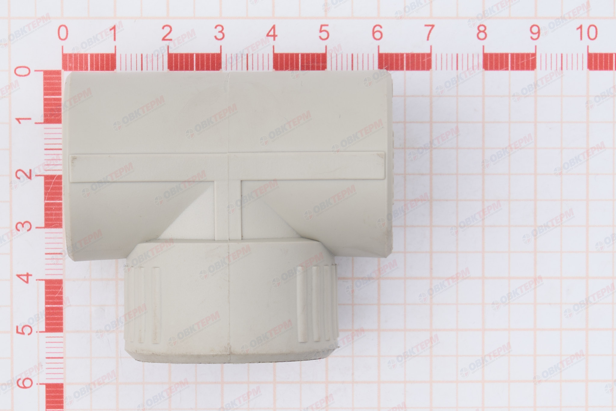 Тройник с МРВ 25 * 1/2" * 25     (PP-R СЕРЫЙ  РОССИЯ)   (160/20) - Изображение №5