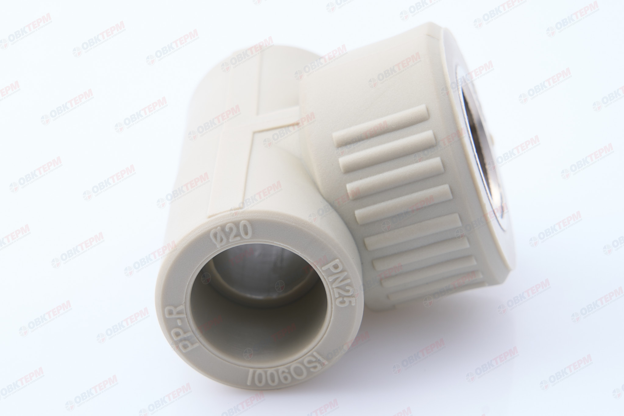 Тройник с МРВ 20 * 1/2" * 20     (PP-R СЕРЫЙ  РОССИЯ)      (220/20) - Изображение №3