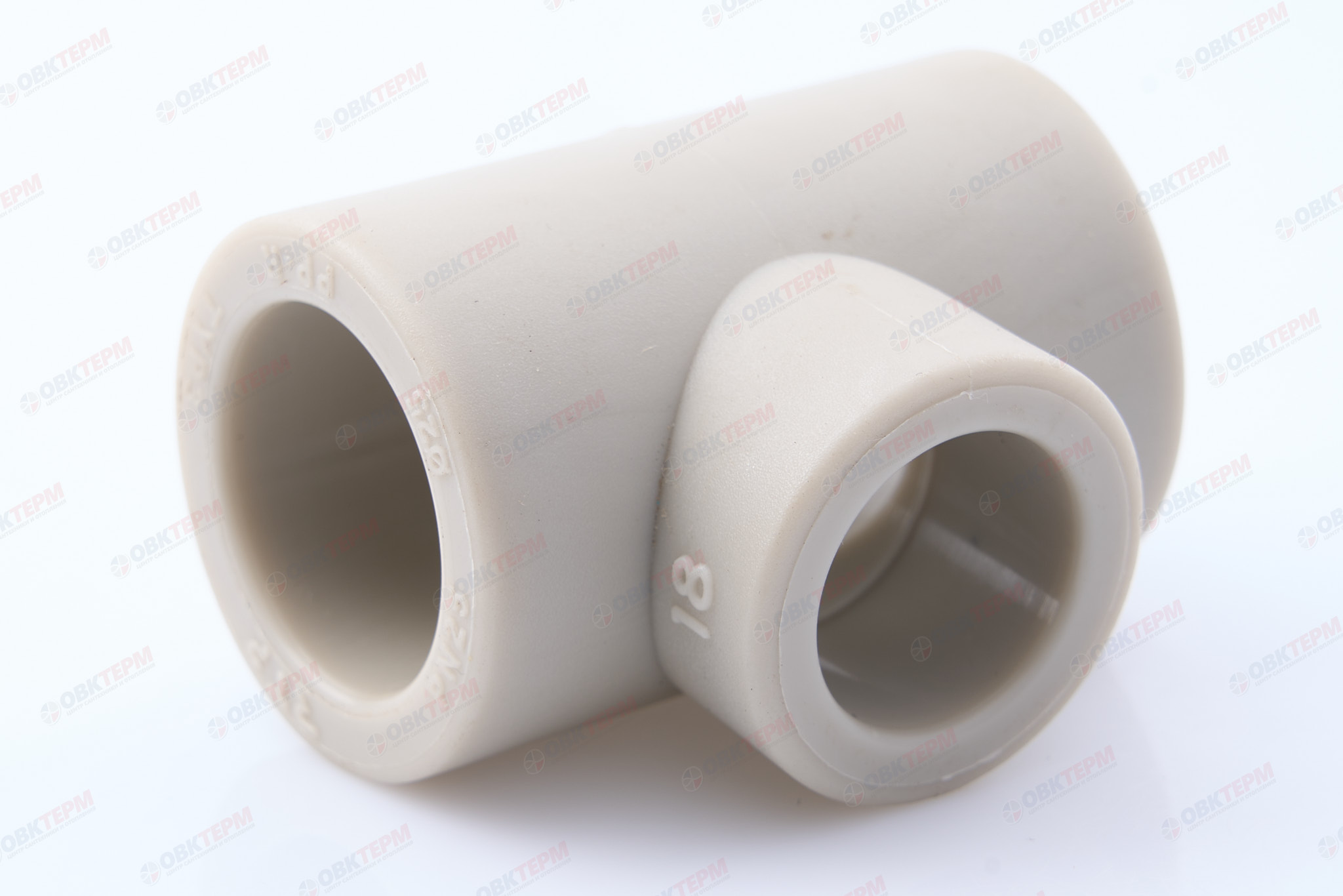 Тройник  25*20*25    СЕРЫЙ PP-R    (RTP)    (210/30) - Изображение №1
