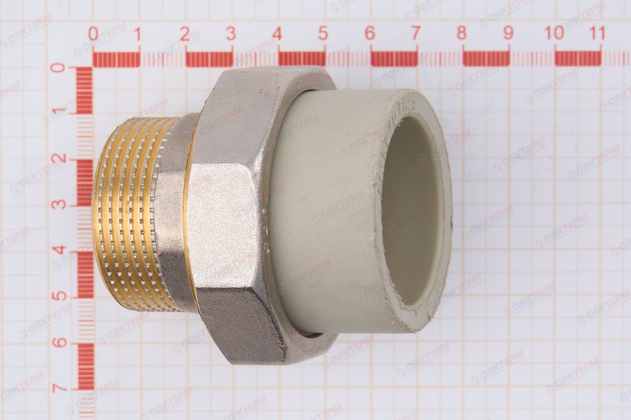 Разборное соединение  40 * 1 1/4" н        (VALFEX)  серый - миниатюра №6