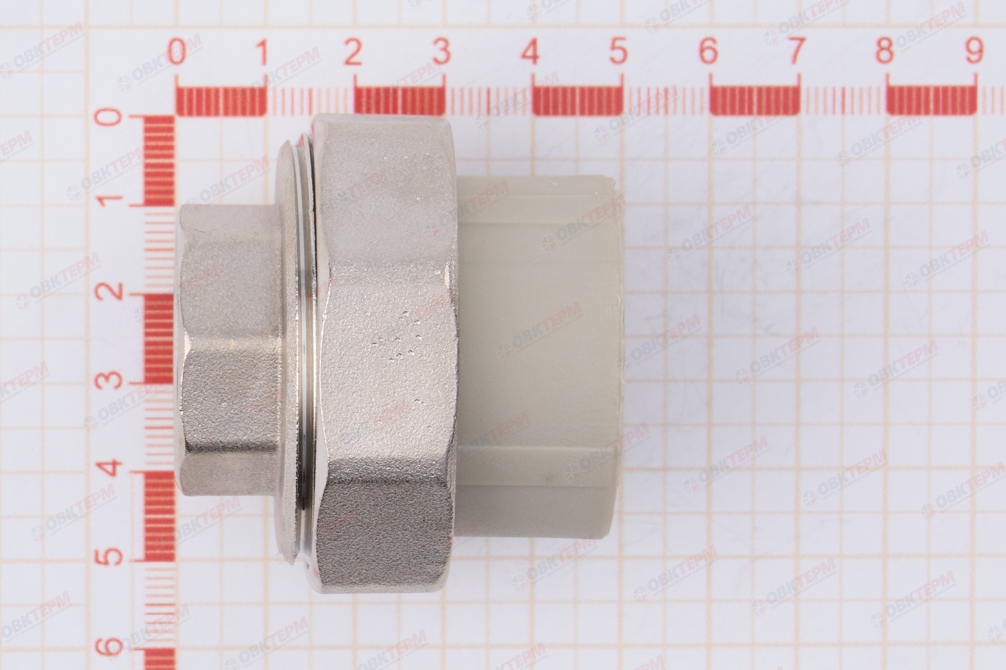 Разборное соединение   32 * 3/4" в            (VALFEX)  серый (80/20) - миниатюра №6