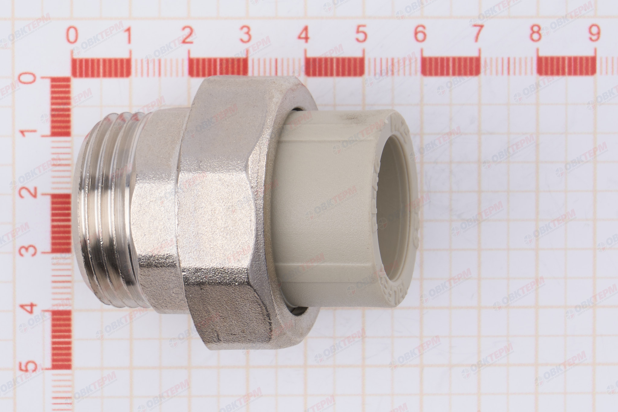Разборное соединение   25 * 1 н            (VALFEX)  серый  (80/20) - миниатюра №6