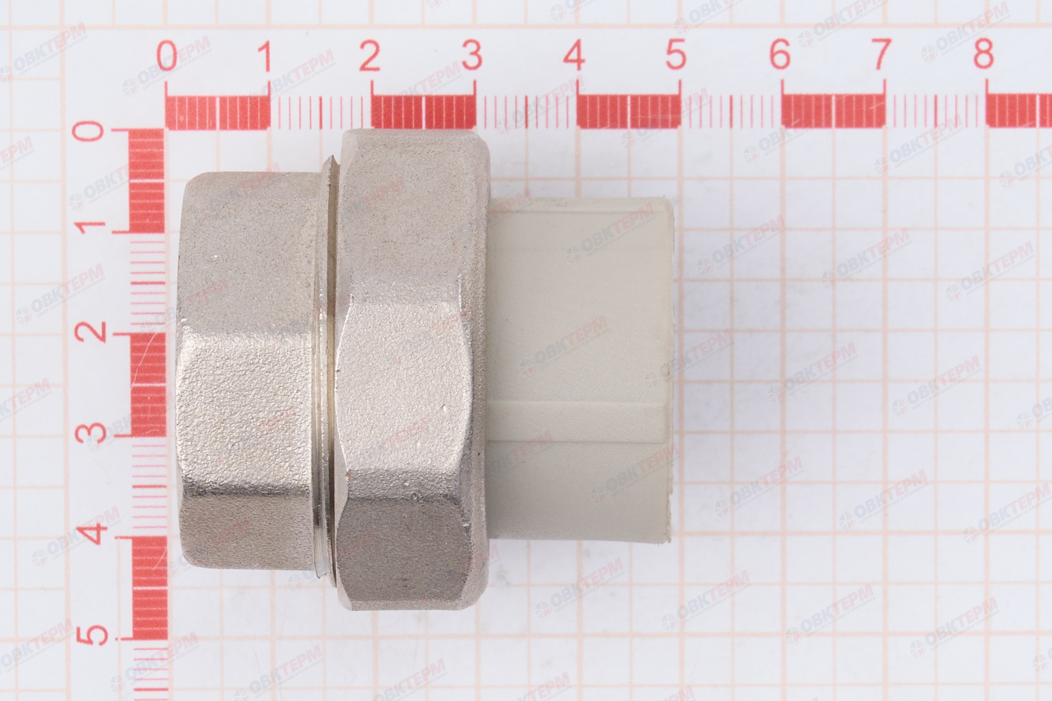 Разборное соединение   25 * 1 в        (VALFEX)  серая  (100/25) - миниатюра №6