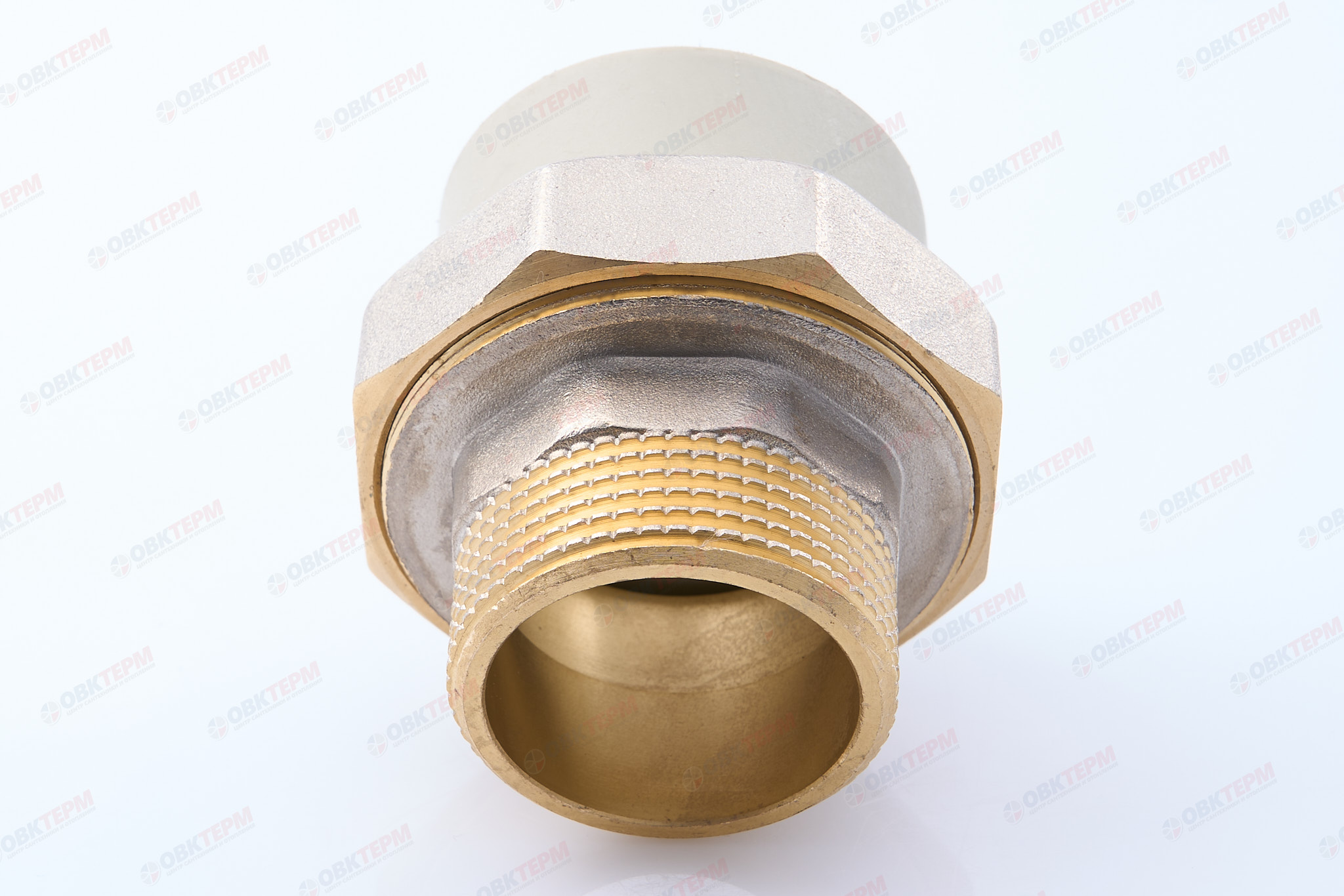 Разборное соединение   40 * 1 1/4" н      (PP-R СЕРЫЙ  РОССИЯ)   KOER 35шт - Изображение №3