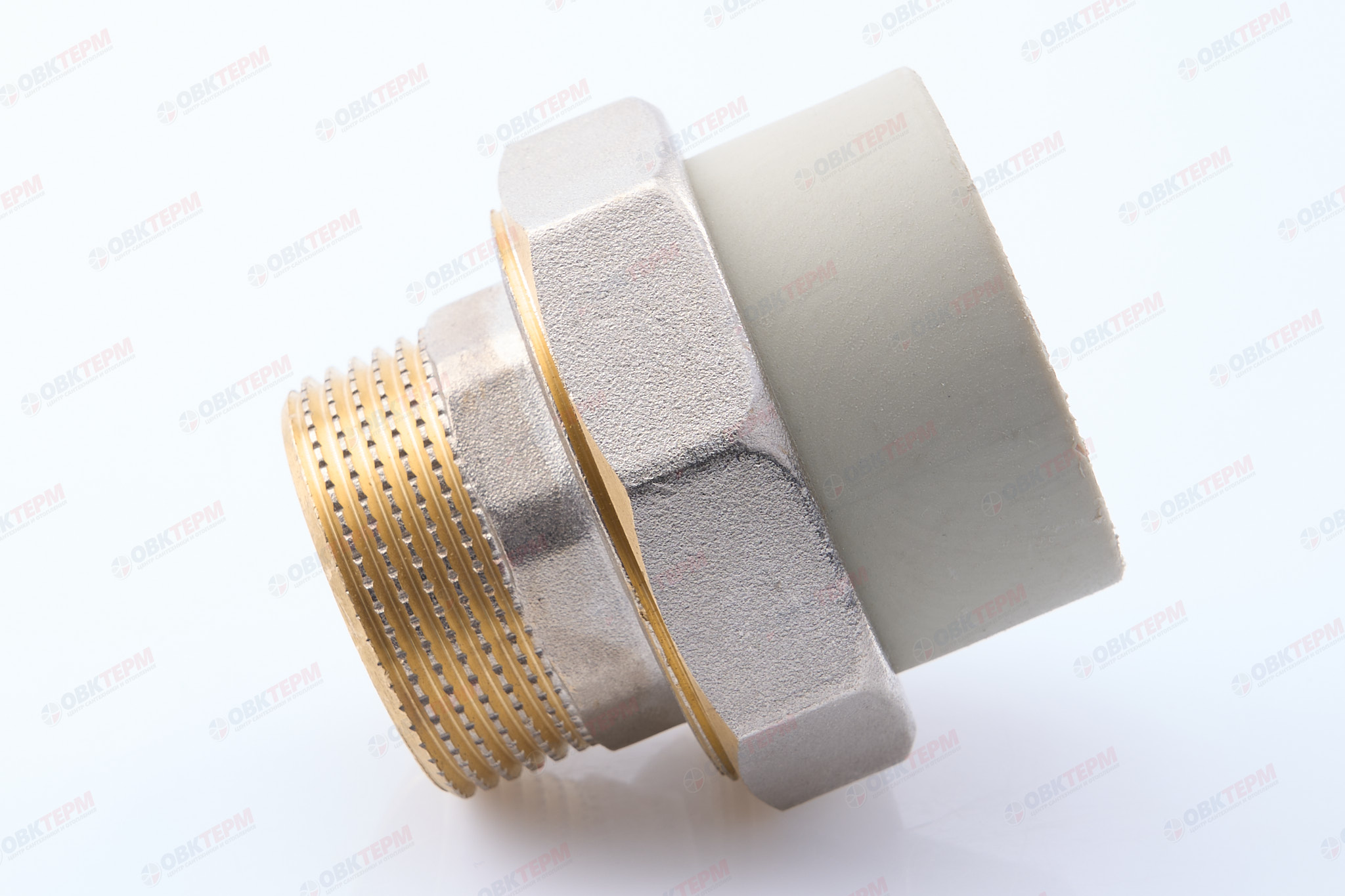 Разборное соединение   40 * 1 1/4" н      (PP-R СЕРЫЙ  РОССИЯ)   KOER 35шт - Изображение №4