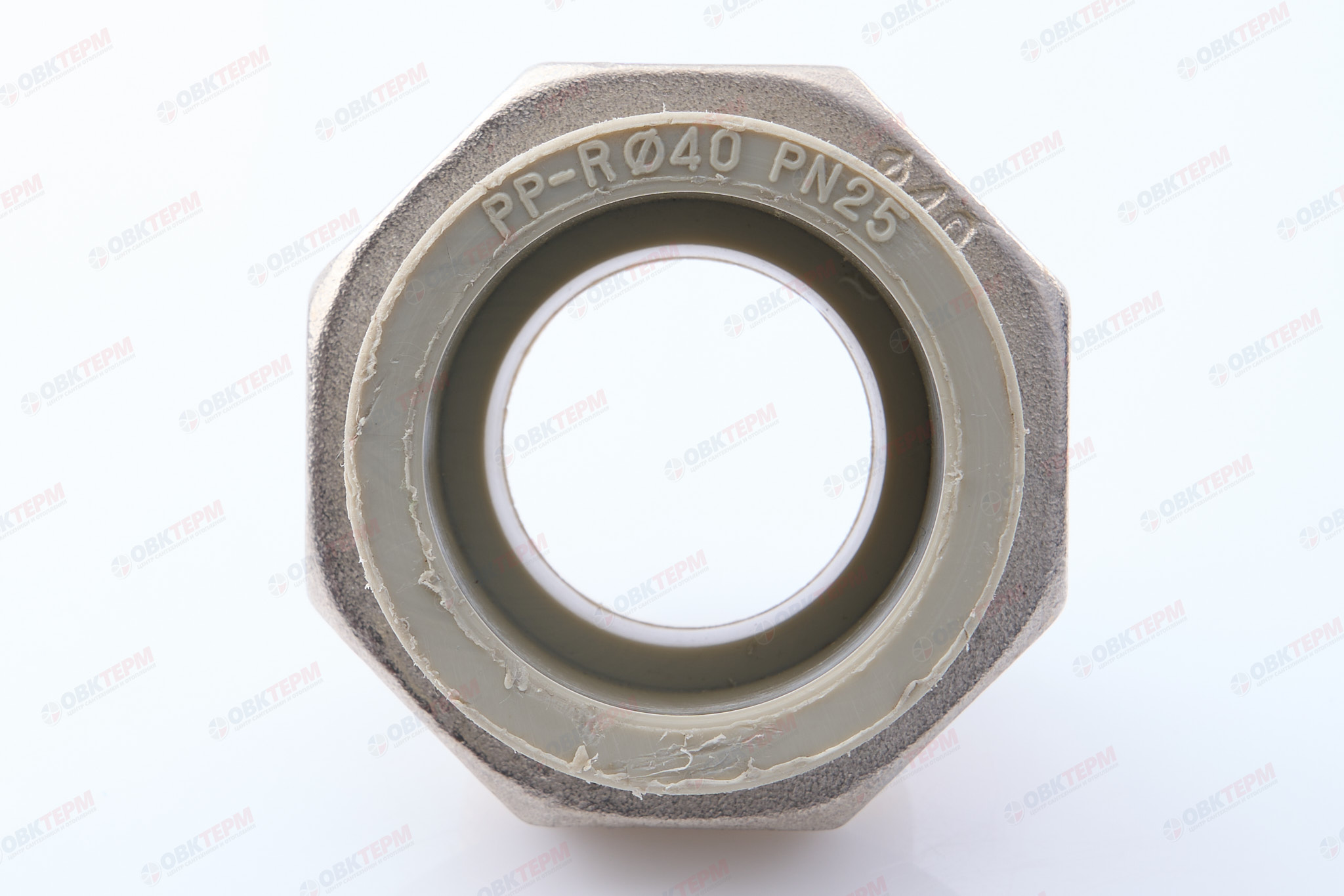 Разборное соединение   40 * 1 1/4" н      (PP-R СЕРЫЙ  РОССИЯ)   KOER 35шт - Изображение №5