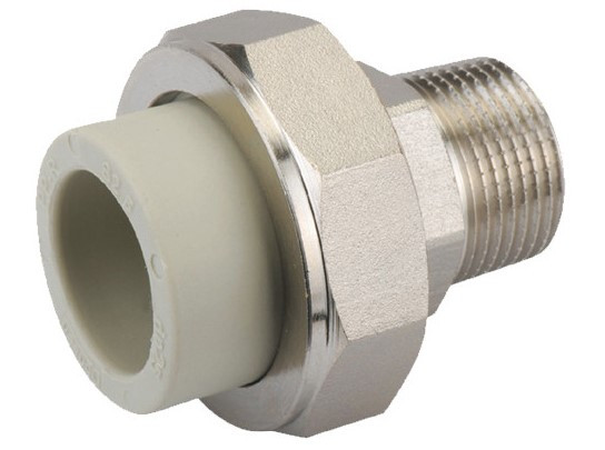Разборное соединение   40 * 1 1/4" н      (PP-R СЕРЫЙ  РОССИЯ)   KOER 35шт - Изображение №2