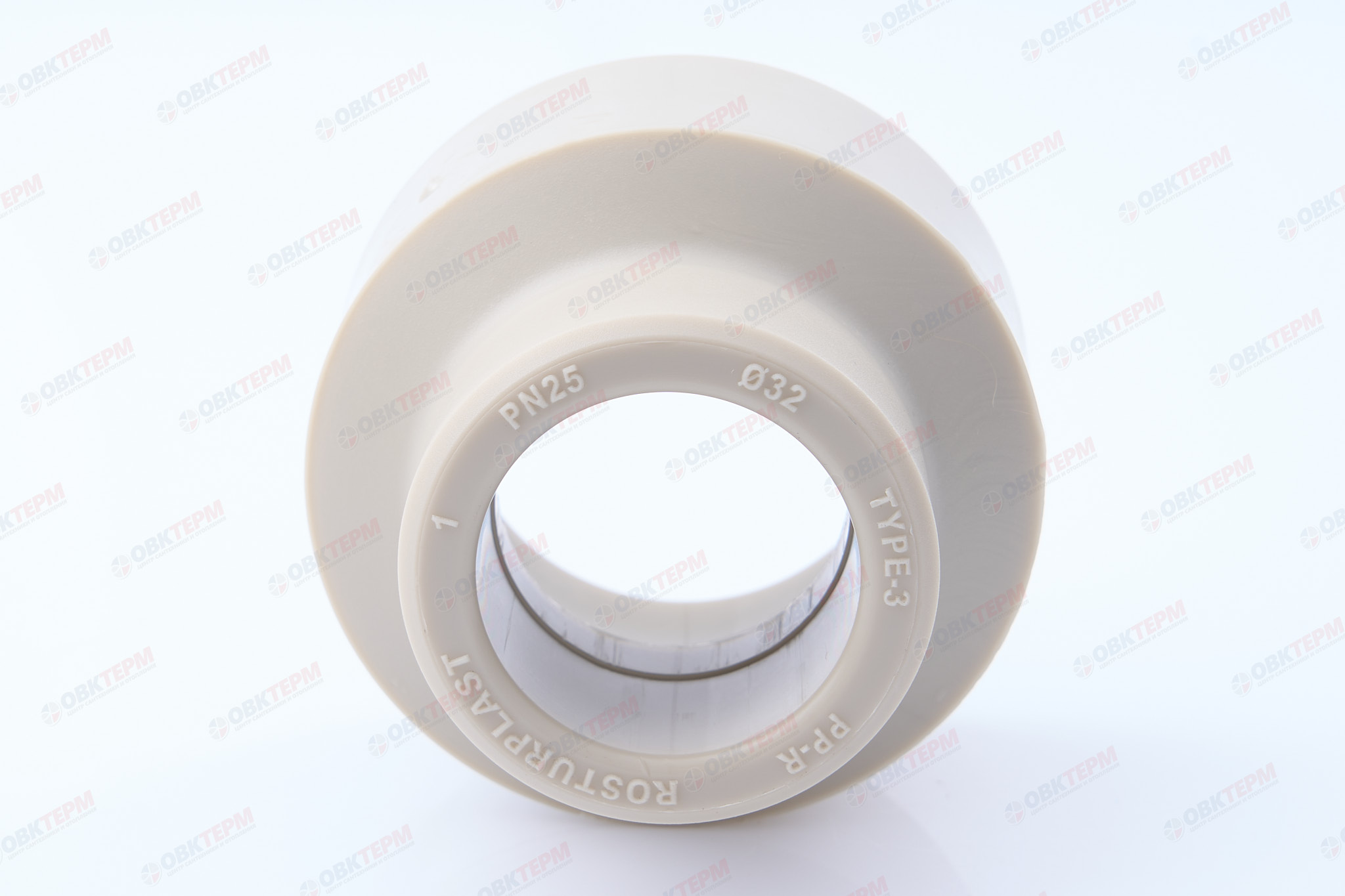 Муфта переход.  ВН  63*32   СЕРАЯ PP-R   (RTP)    (50/10) - миниатюра №4