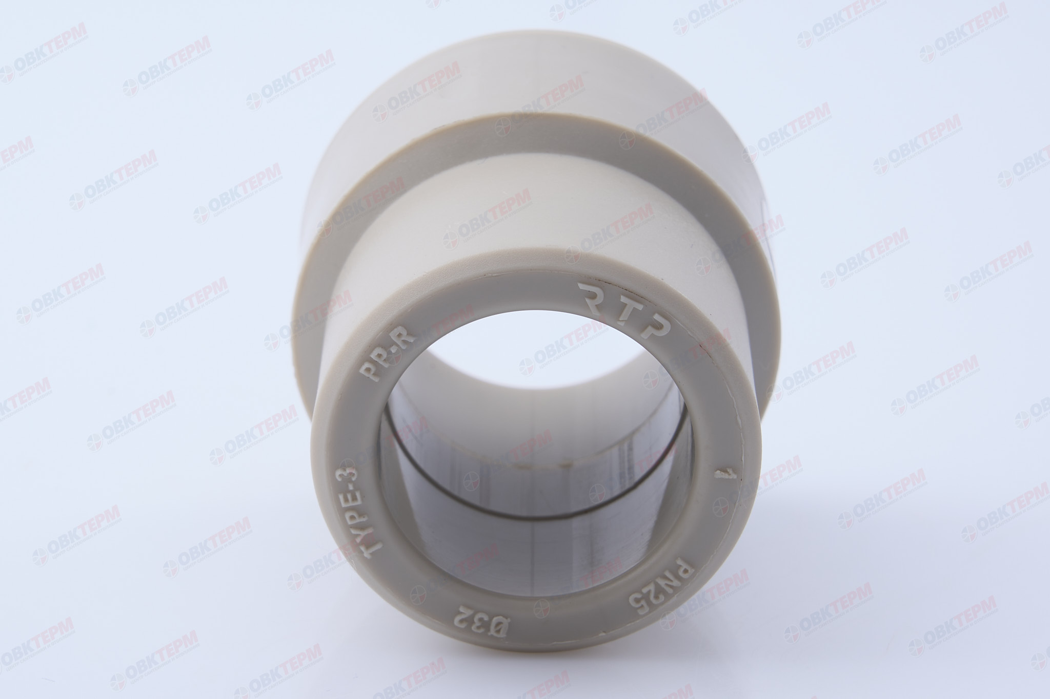 Муфта переход.  ВН  50*32   СЕРАЯ PP-R   (RTP)    (80/10) - миниатюра №5