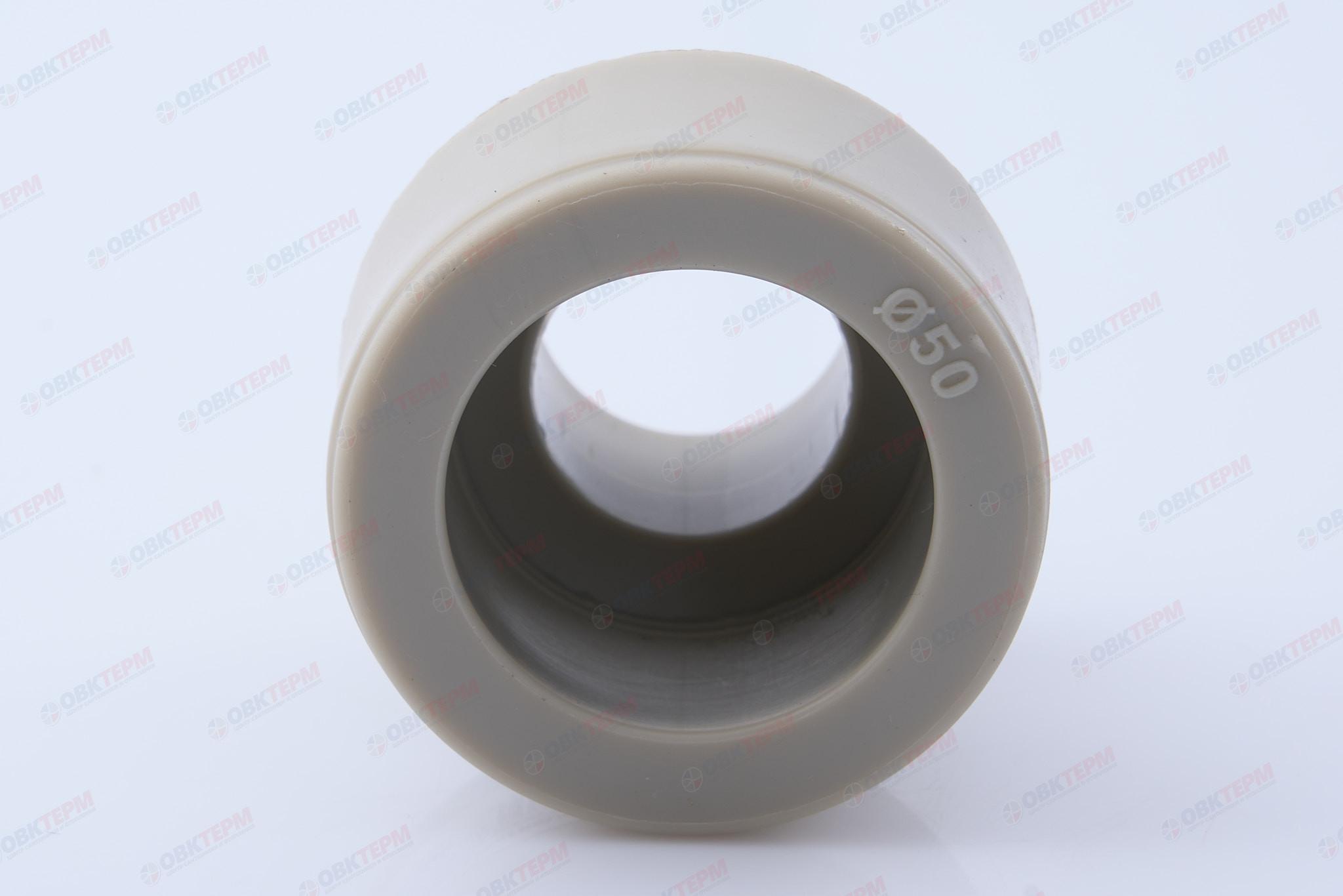 Муфта переход.  ВН  50*25   СЕРАЯ PP-R   (RTP)    (80/10) - миниатюра №4