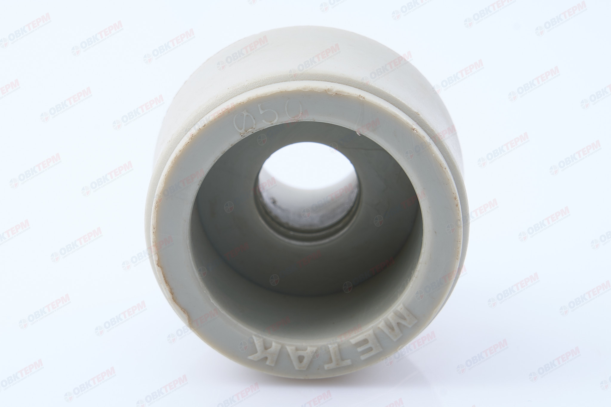 Муфта переход.  ВН  50*20   СЕРАЯ PP-R   (RTP)    (96/12) - миниатюра №4