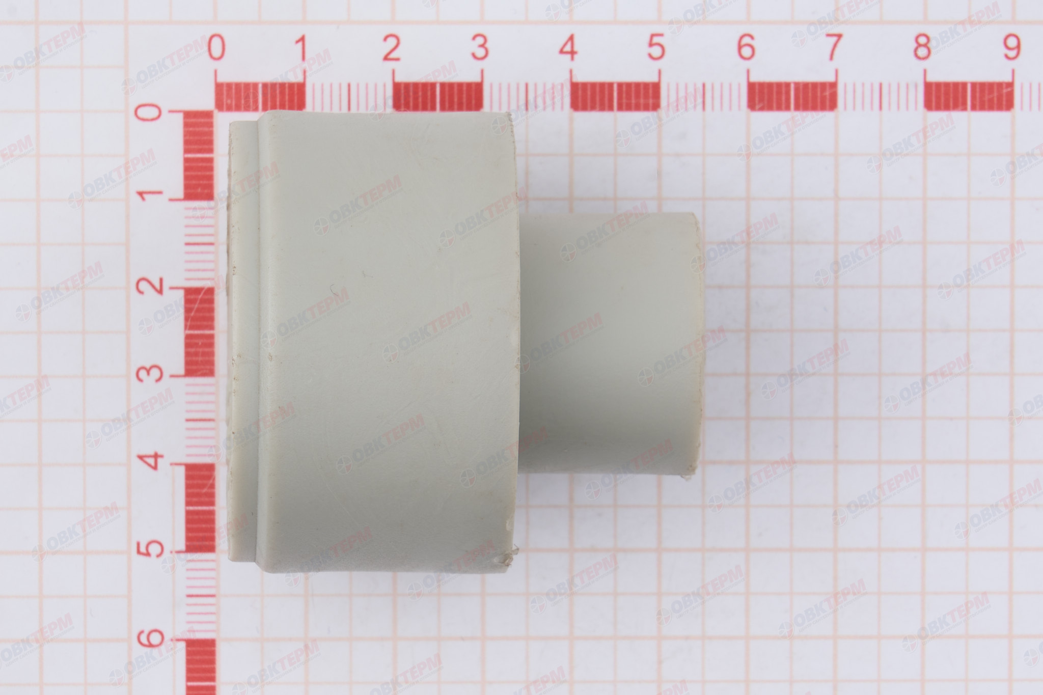 Муфта переход.  ВН  50*20   СЕРАЯ PP-R   (RTP)    (96/12) - миниатюра №6