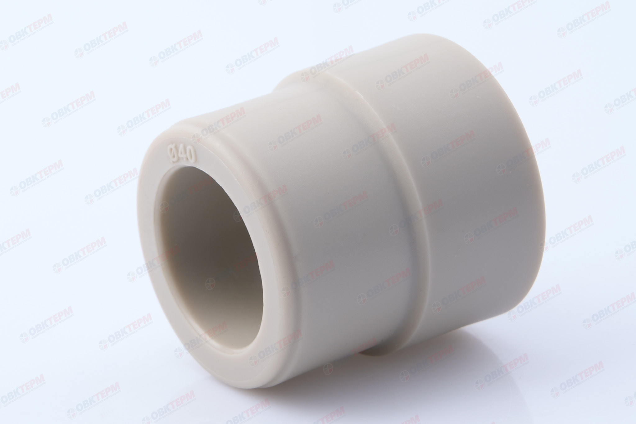 Муфта переход.  ВН  40*32   СЕРАЯ PP-R   (RTP)    (120/20) - Изображение №1
