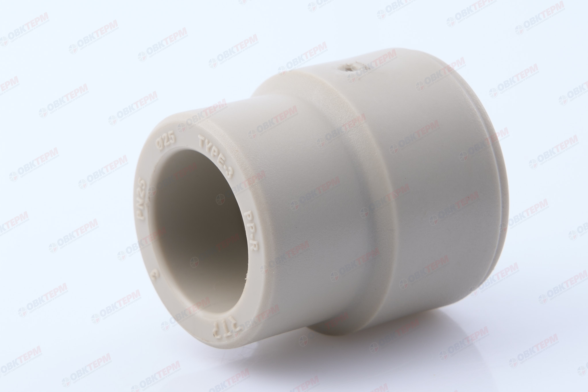 Муфта переход.  ВН  40*25   СЕРАЯ PP-R   (RTP)    (160/20) - изображение №1