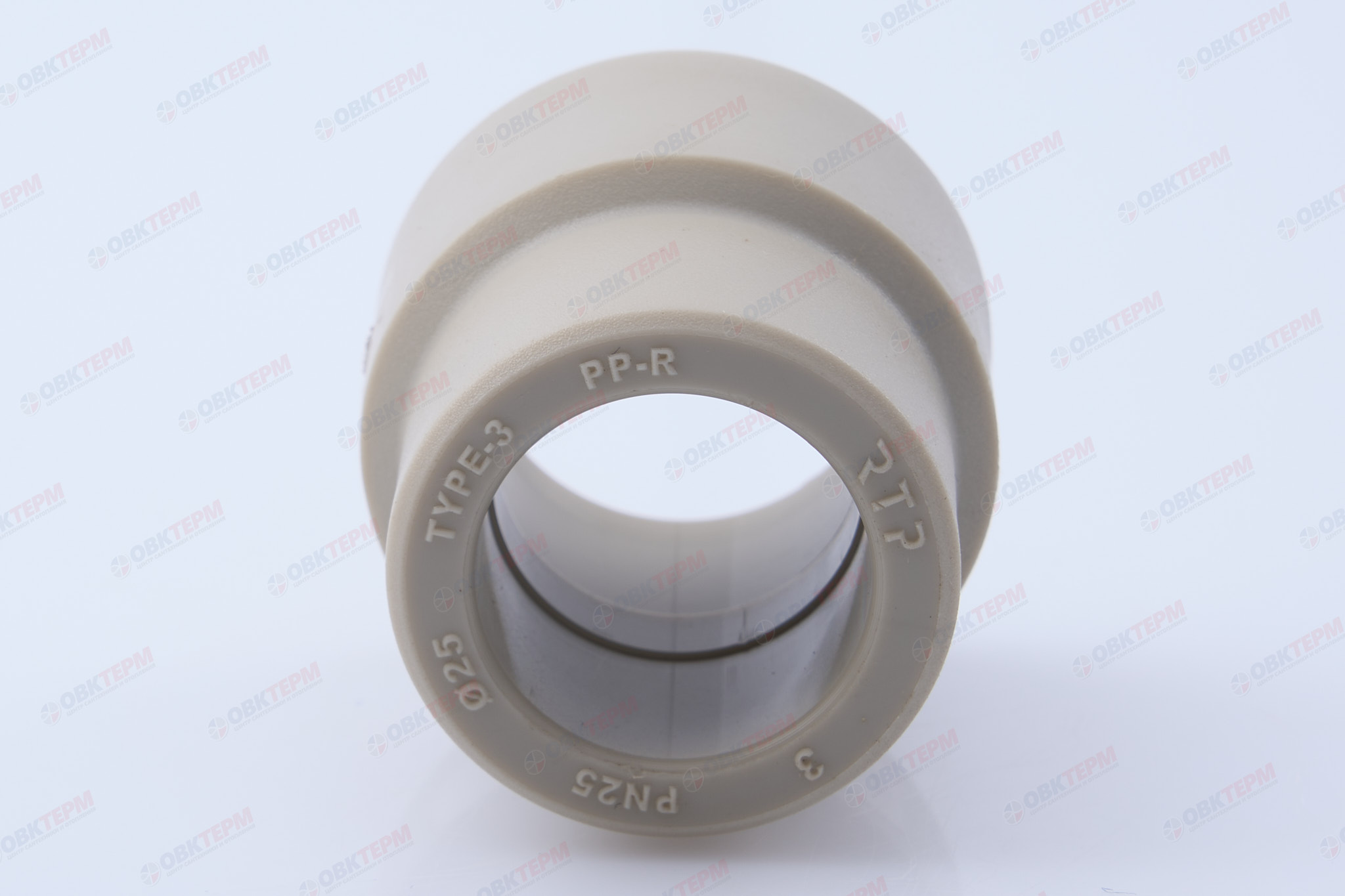 Муфта переход.  ВН  40*25   СЕРАЯ PP-R   (RTP)    (160/20) - миниатюра №5