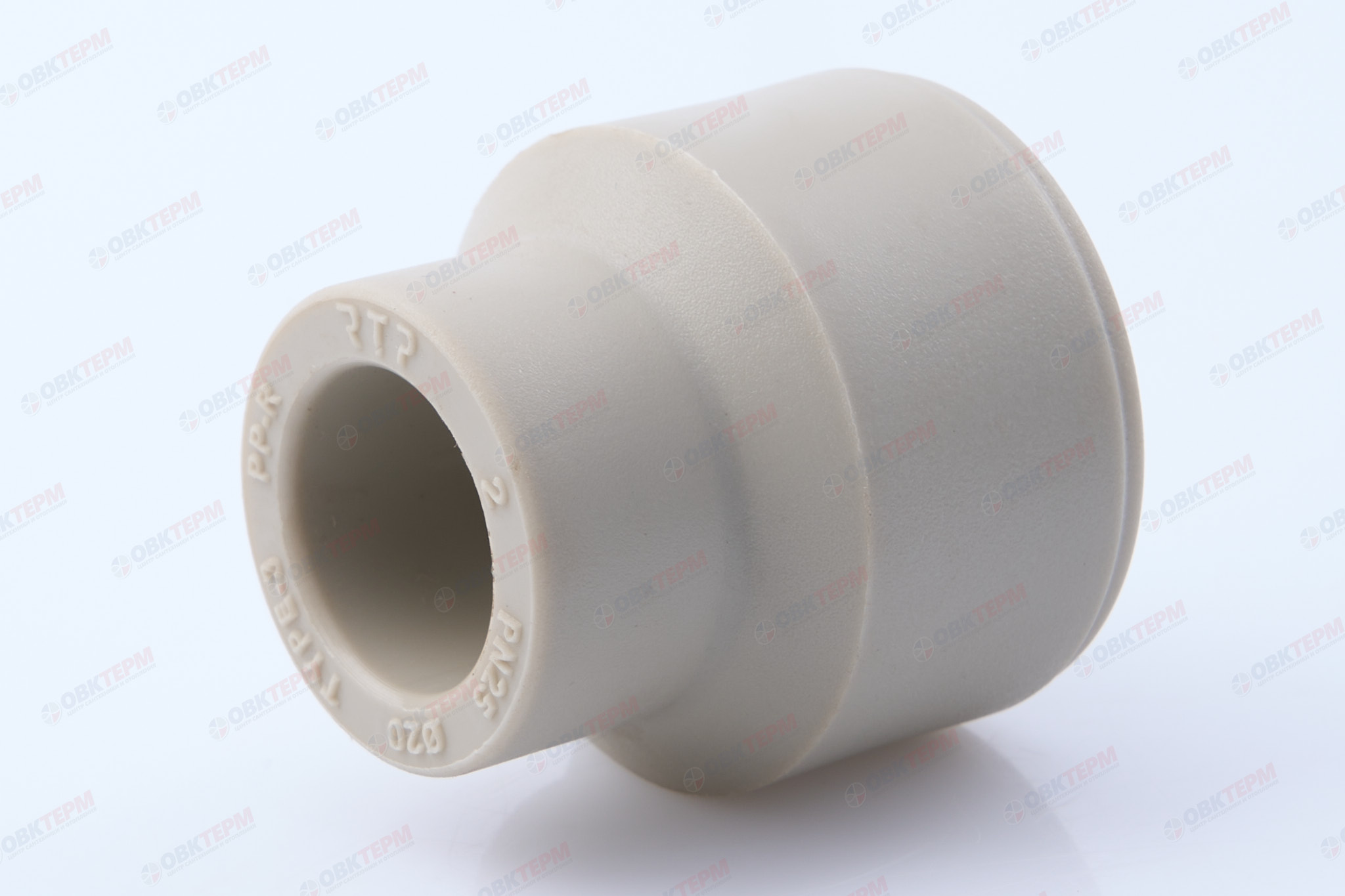 Муфта переход.  ВН  40*20   СЕРАЯ PP-R   (RTP)    (160/20) - изображение №1