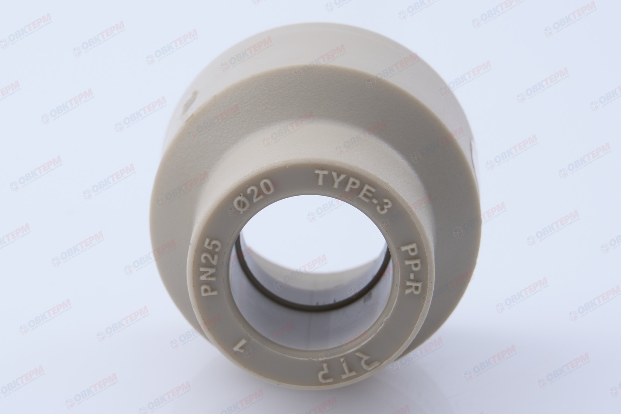 Муфта переход.  ВН  40*20   СЕРАЯ PP-R   (RTP)    (160/20) - миниатюра №5