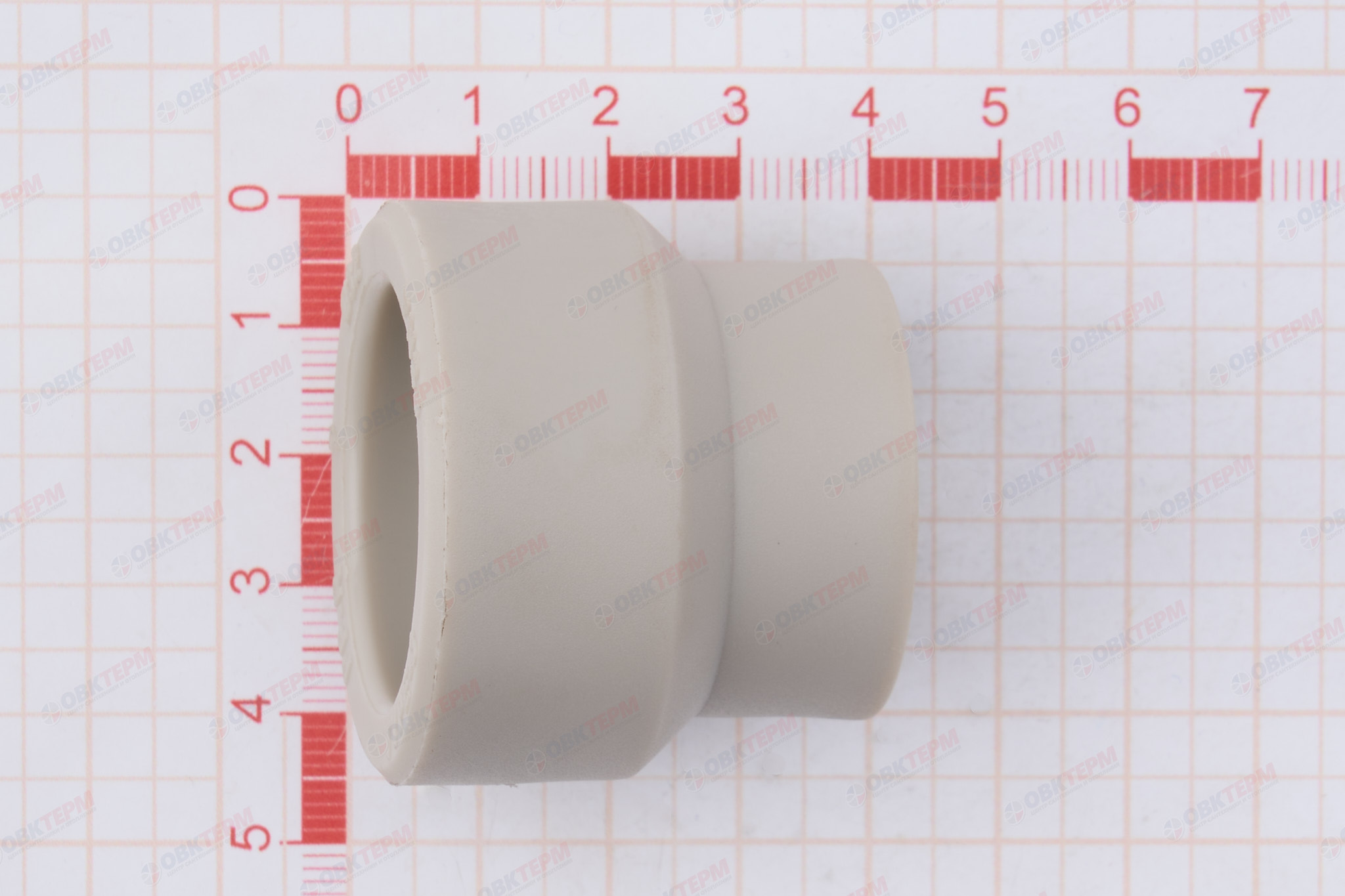 Муфта переход.  ВВ  32*25   СЕРАЯ PP-R   (RTP)    (150/25) - миниатюра №6