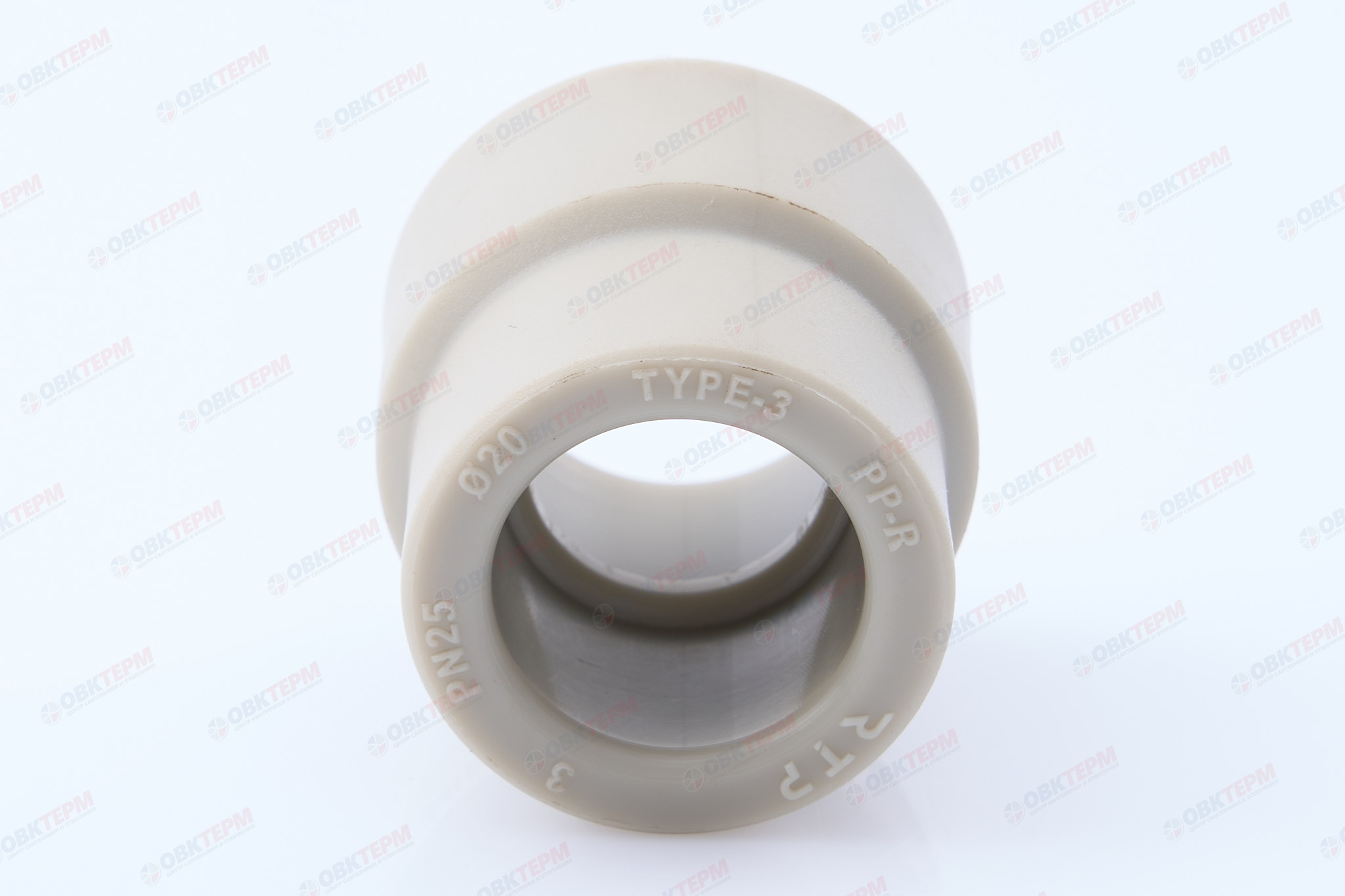 Муфта переход.  ВН  32*20   СЕРАЯ PP-R   (RTP)    (270/45) - миниатюра №5